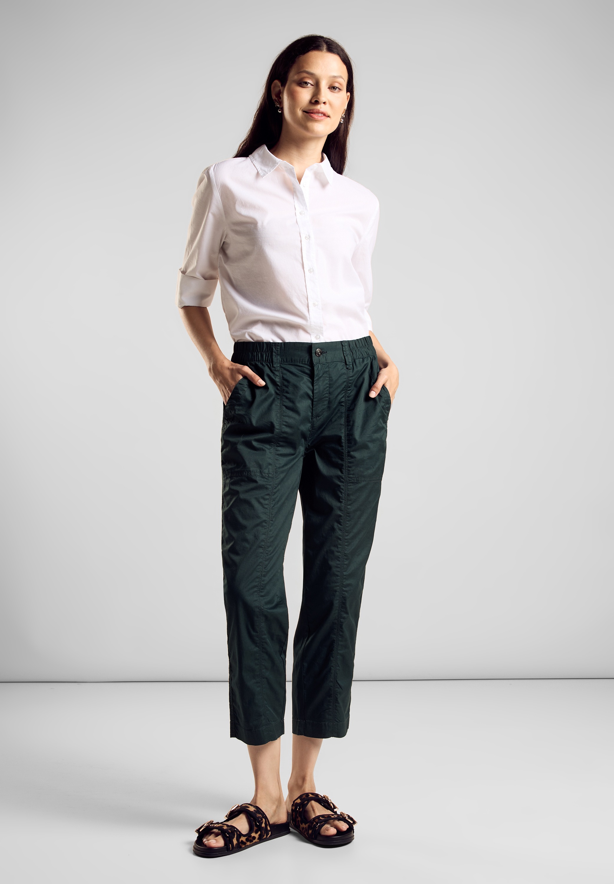 STREET ONE Röhrenhose, Middle Waist