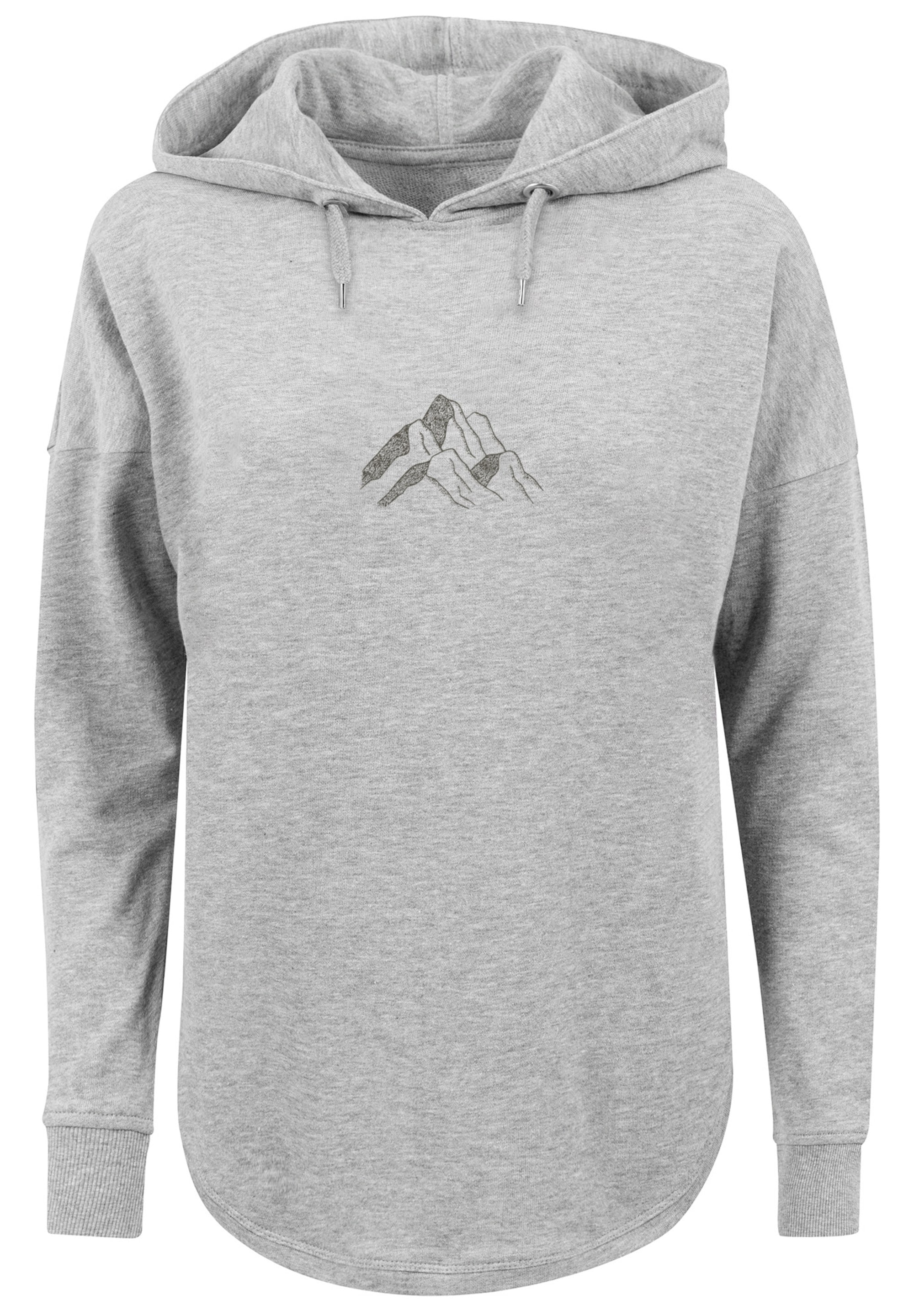 F4NT4STIC Kapuzenpullover »Mountain Berge Urlaub Winter Schnee Ski«, Print