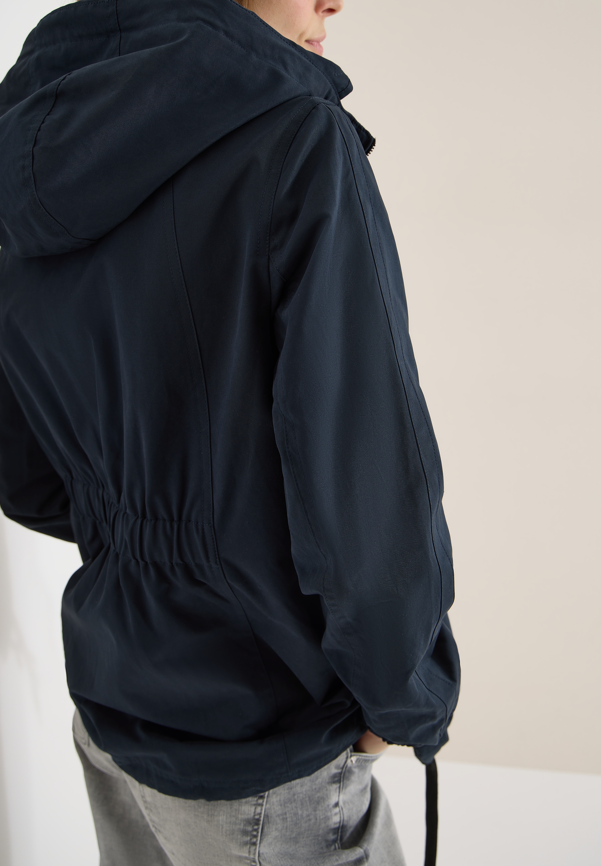 Cecil Windbreaker mit Kapuze im soften Baumwoll-Mix