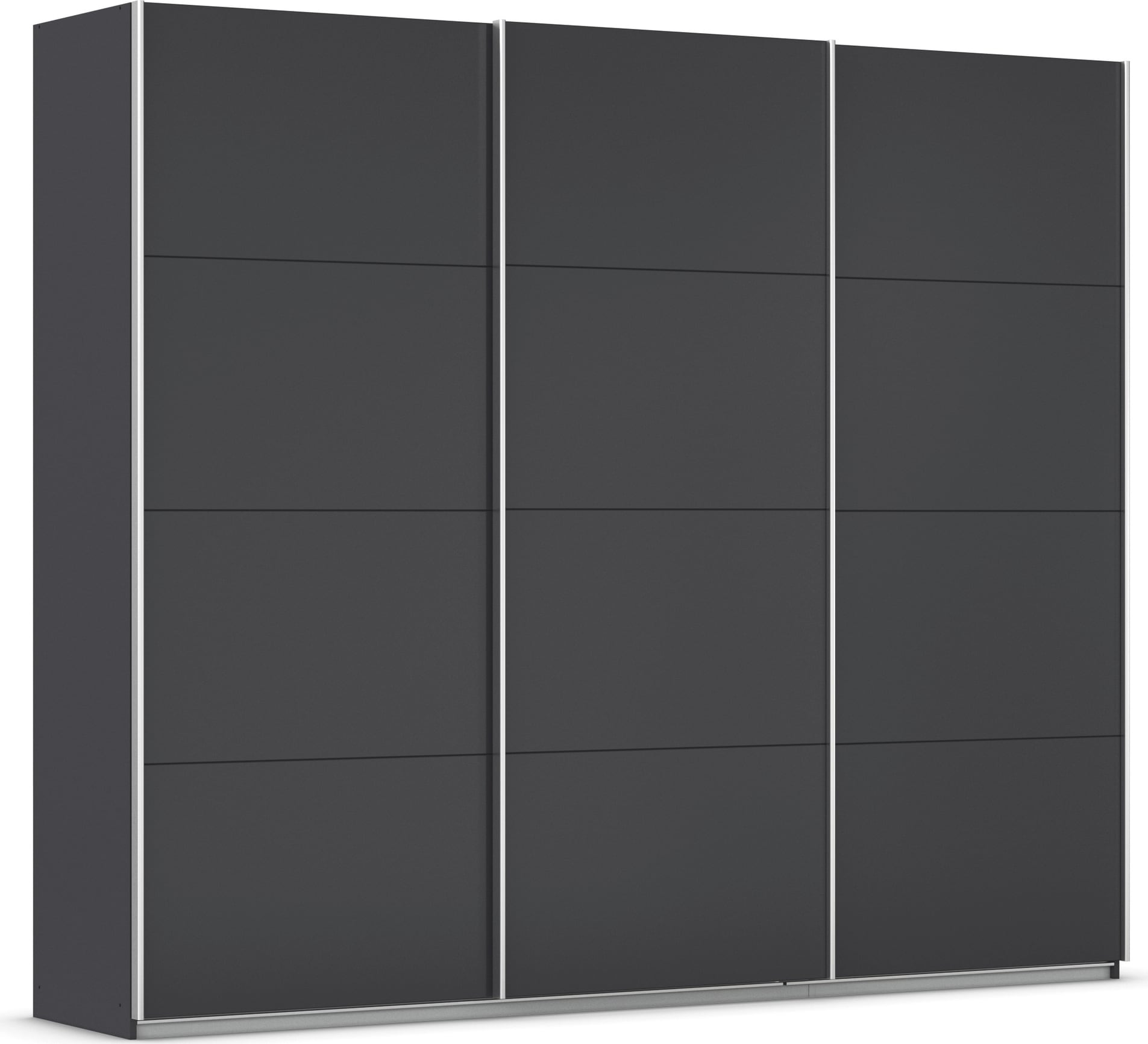 OTTO home Schwebetürenschrank "Kleiderschrank Schrank Garderobe AGORDO mit Dekor- oder Hochglanzfront" Breiten 203/271/315/360 cm in drei Griff-Farben - NEU: Farbe SCHWARZ, in 4 Breiten und 2 Höhen MADE IN GERMANY