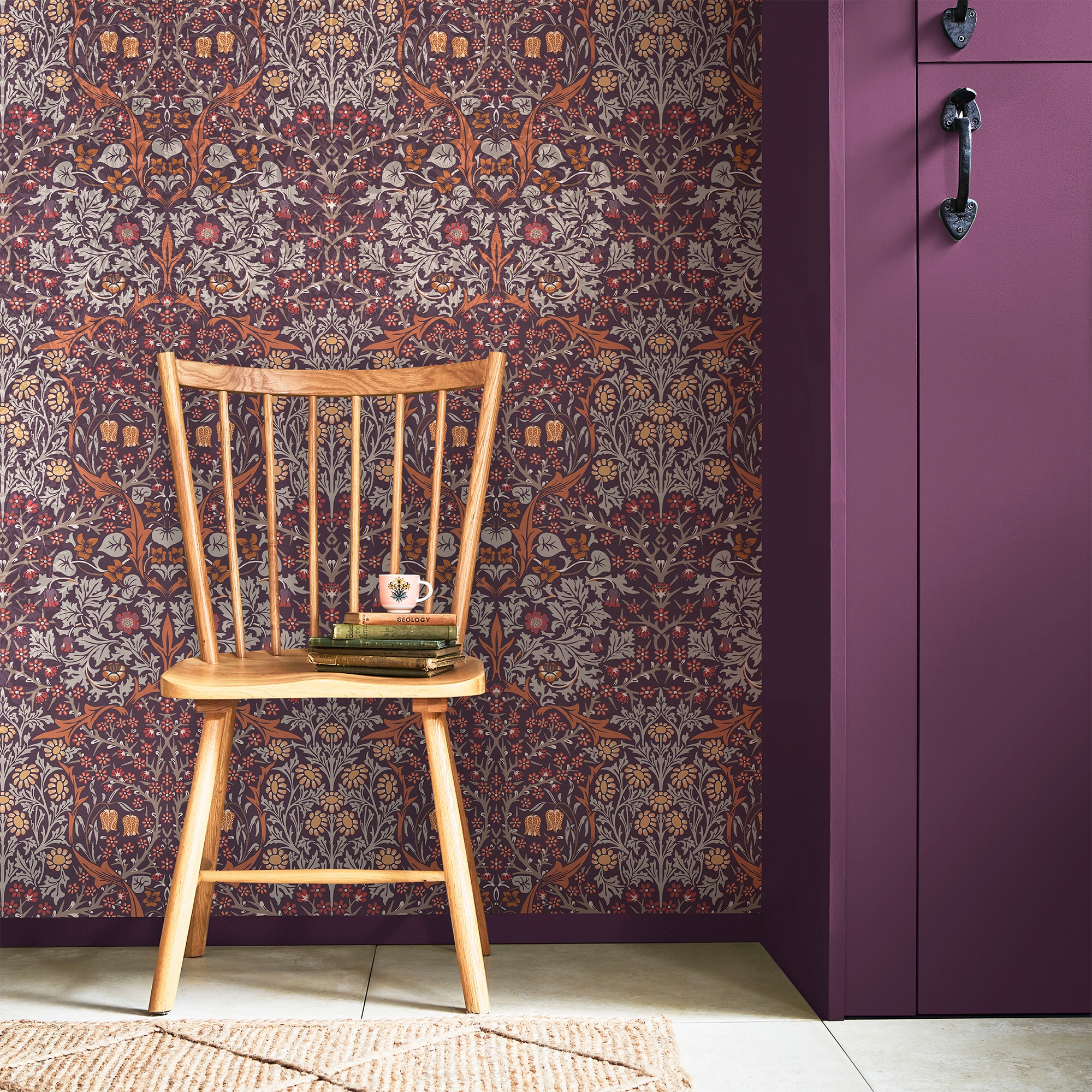 WILLIAM MORRIS AT HOME "Blackthorn" Retro glatt Designer Tapete, 10mx52cm (ca. 5m2)