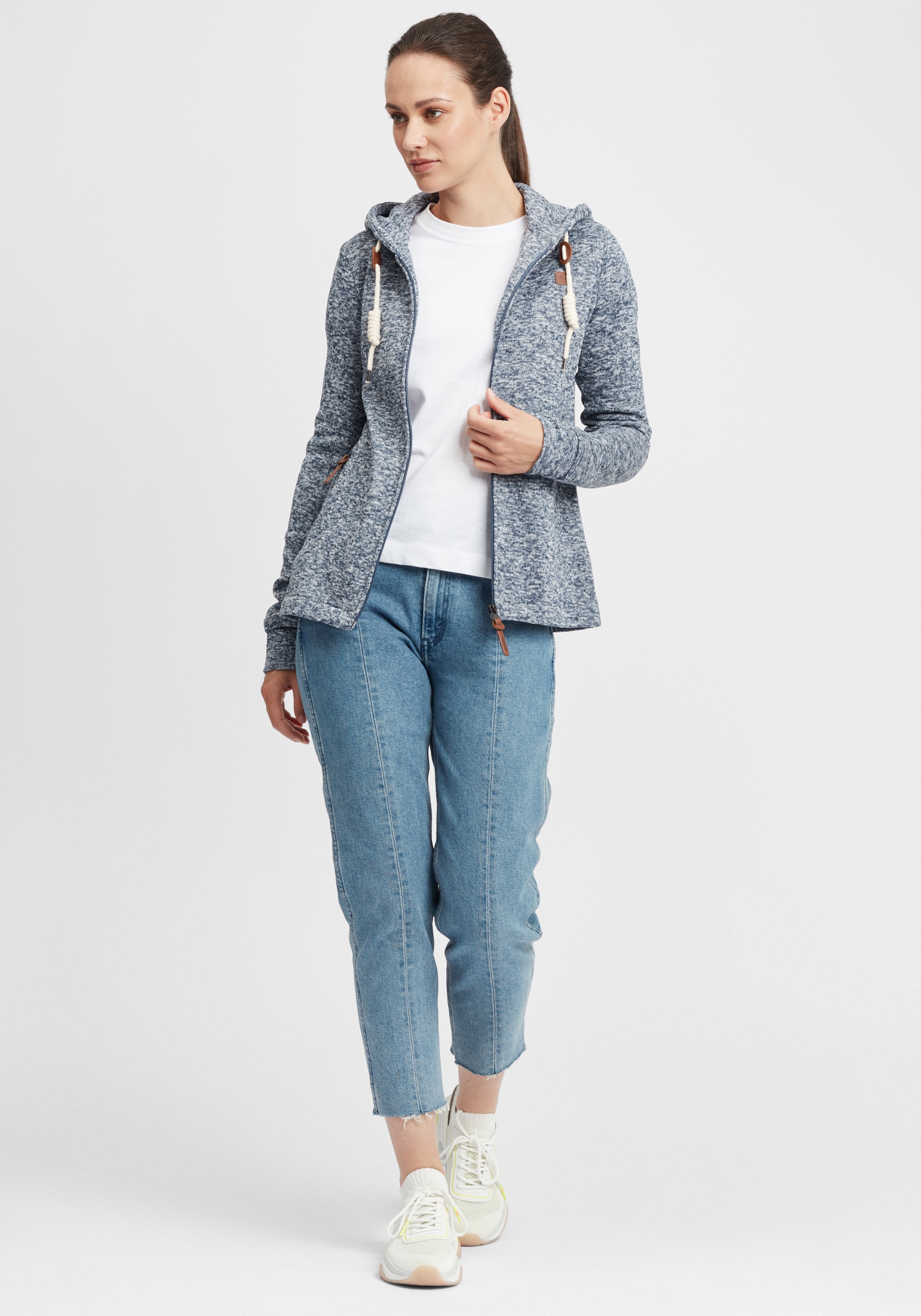 OXMO Strickfleecejacke "Strickfleecejacke OXThory" günstig online kaufen