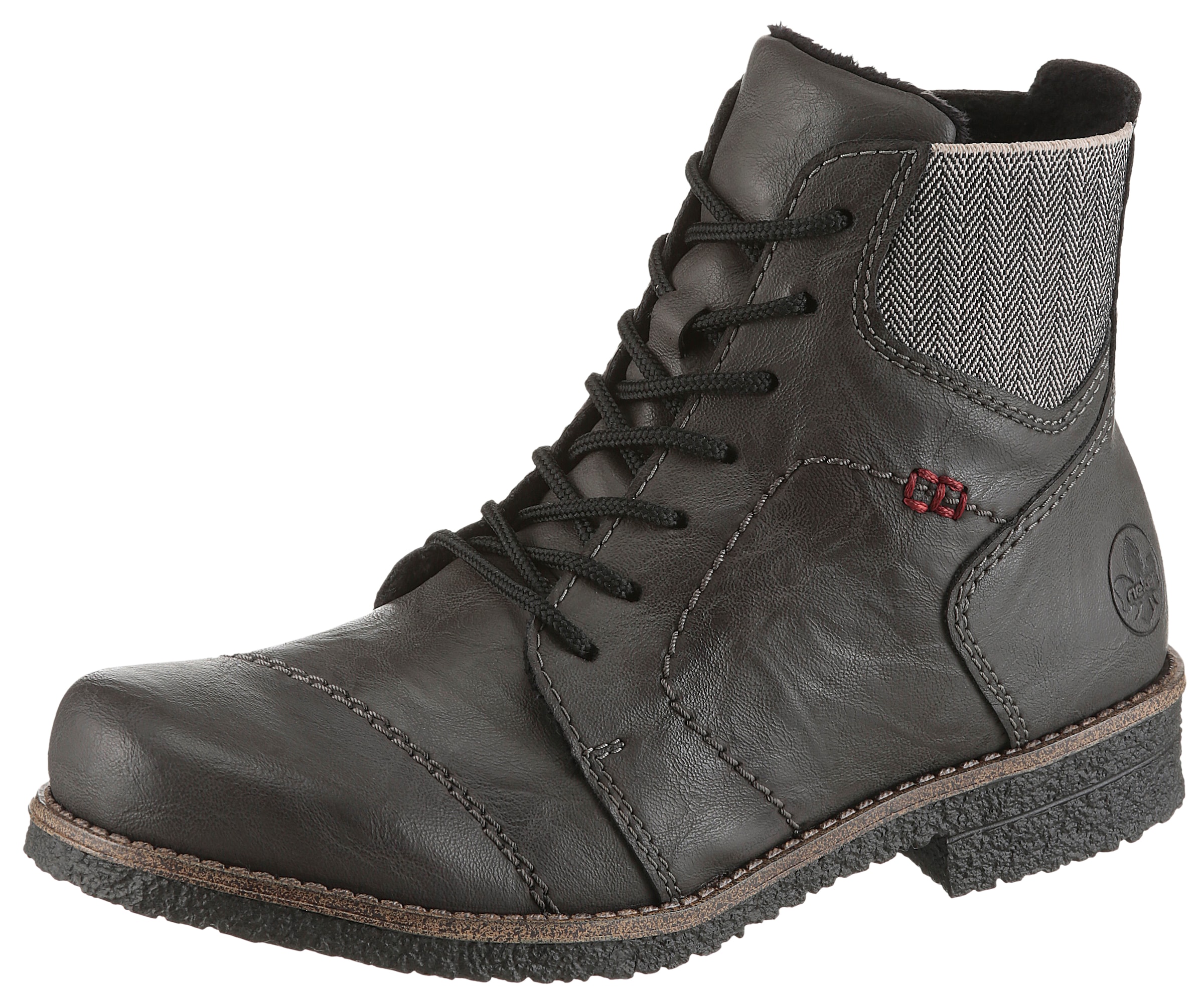 Rieker Schnürstiefelette, Schnürboots, Herbststiefelette, Blockabsatz, mit günstig online kaufen