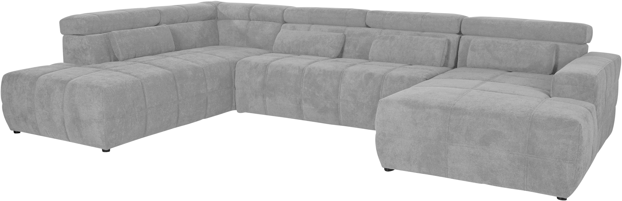 DOMO collection Wohnlandschaft Brandon viele Bezugsarten, incl. Nierenkissen, mit Kopfteilverstellung, wahlweise Sitztiefenverstellung