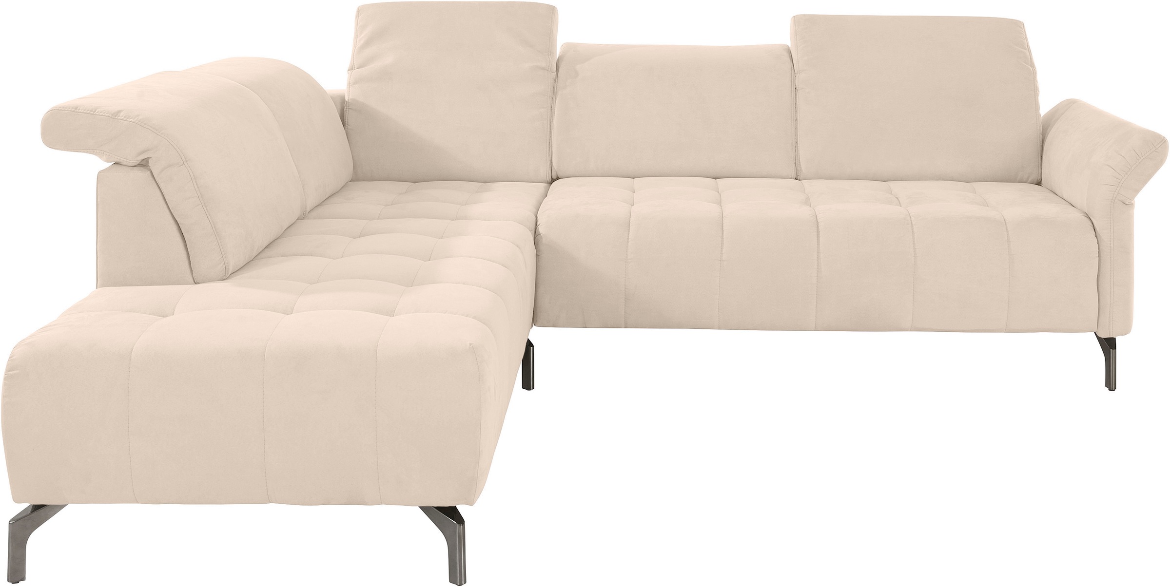 Home affaire Ecksofa "Fresh L-Form" Federkern, wahlweise Kopfteilverstellun günstig online kaufen