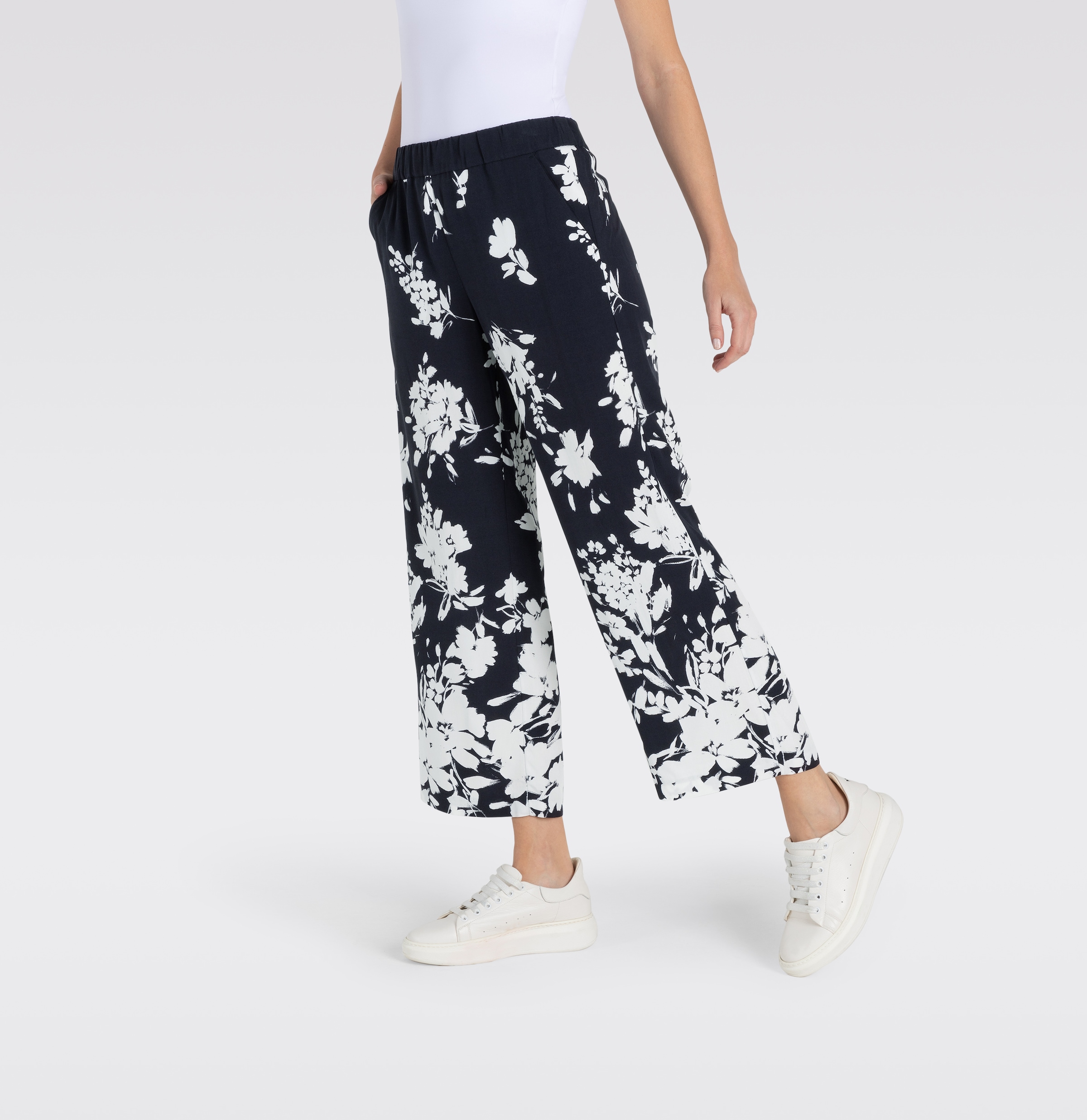 3/4-Hose »CHIARA CROPPED«, mit weitem, geradem Bein