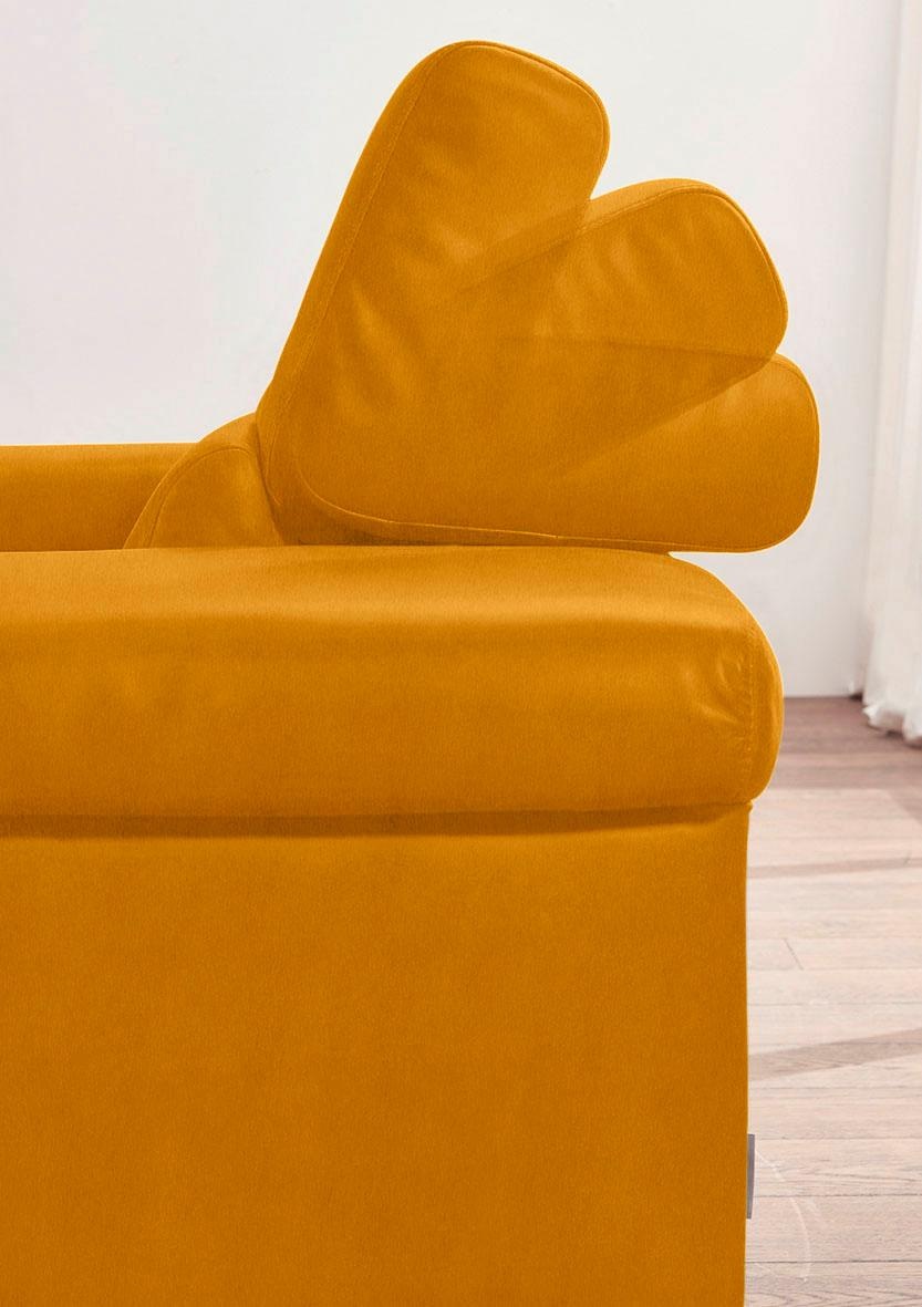 W.SCHILLIG 2-Sitzer »finn«, German Design Award 2016, Fußgestell Nussbaum natur, Breite 210 cm