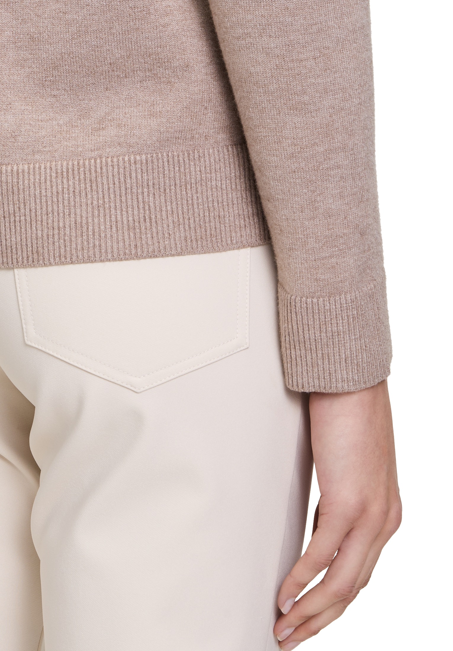 Betty Barclay Strickpullover »Betty Barclay Damen Basic-Strickpullover mit Stehkragen«, (1 tlg.), Material