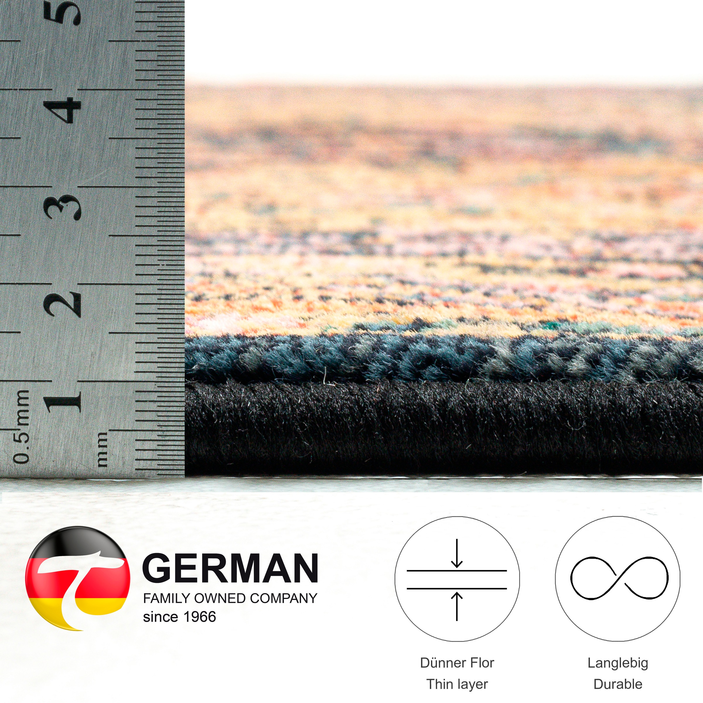 THEKO Teppich »Gabiro 190«, rechteckig, 10 mm Höhe, Kurzflor, Orient-Optik, auch als Läufer erhältlich