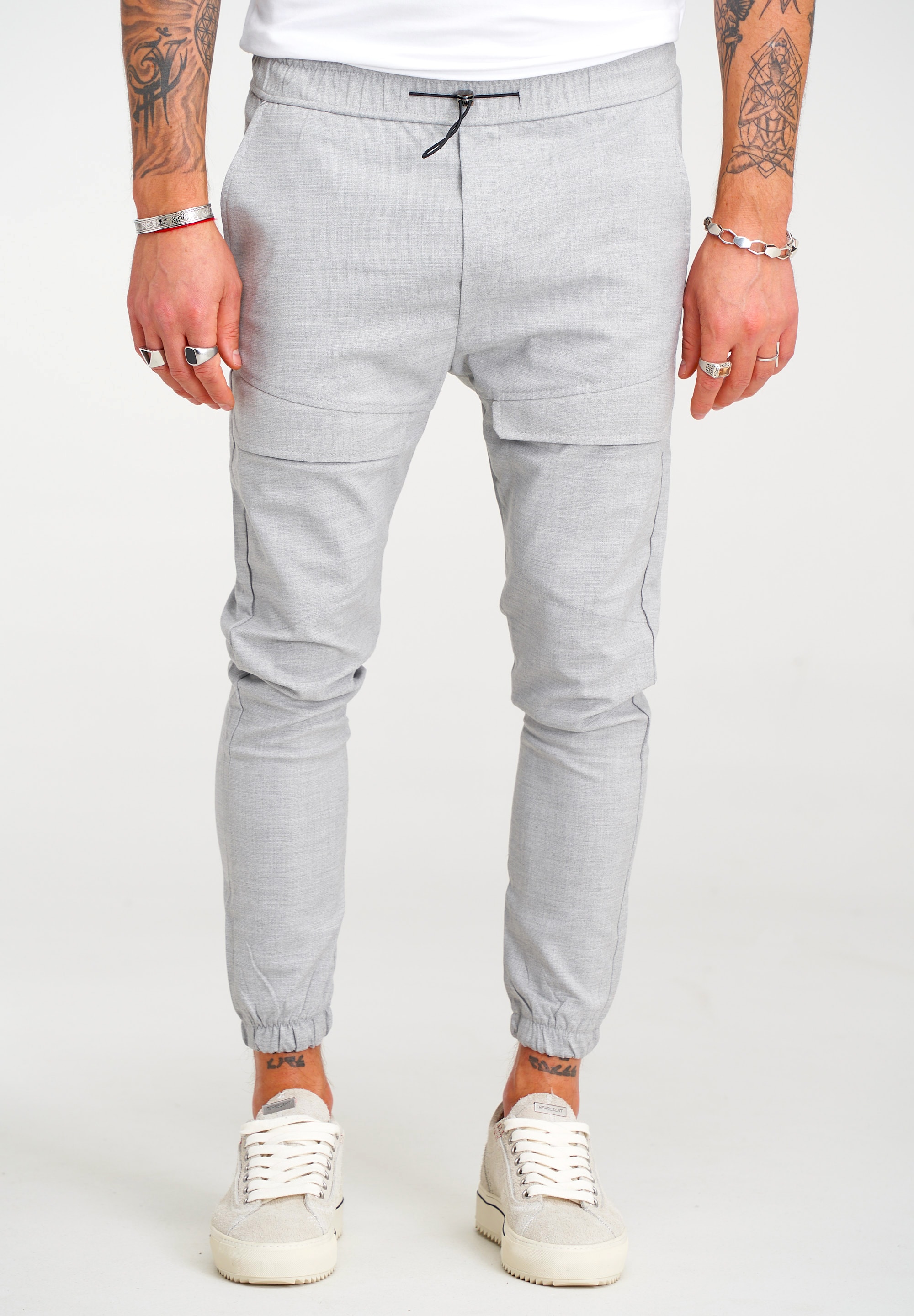 2Y Premium Chinohose "ENRIKO Chino" mit elastischem Bund