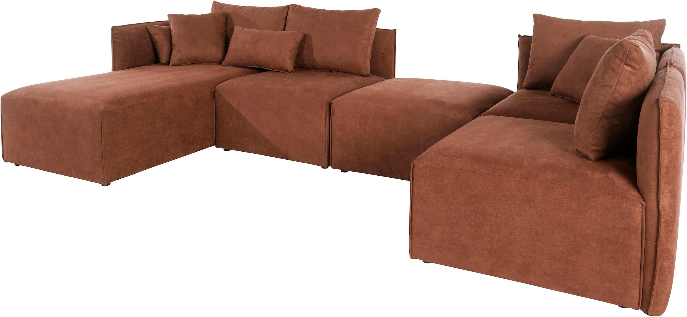 OTTO home Wohnlandschaft "Nöre U-Form" 5 Teile, in vielen Bezugsqualitäten günstig online kaufen