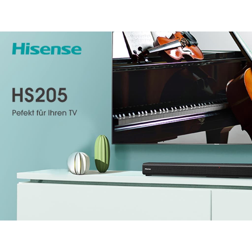 Hisense Soundbar »Hisense HS205G 2.0 Kanal Soundbar, 120 Watt, schwarz«