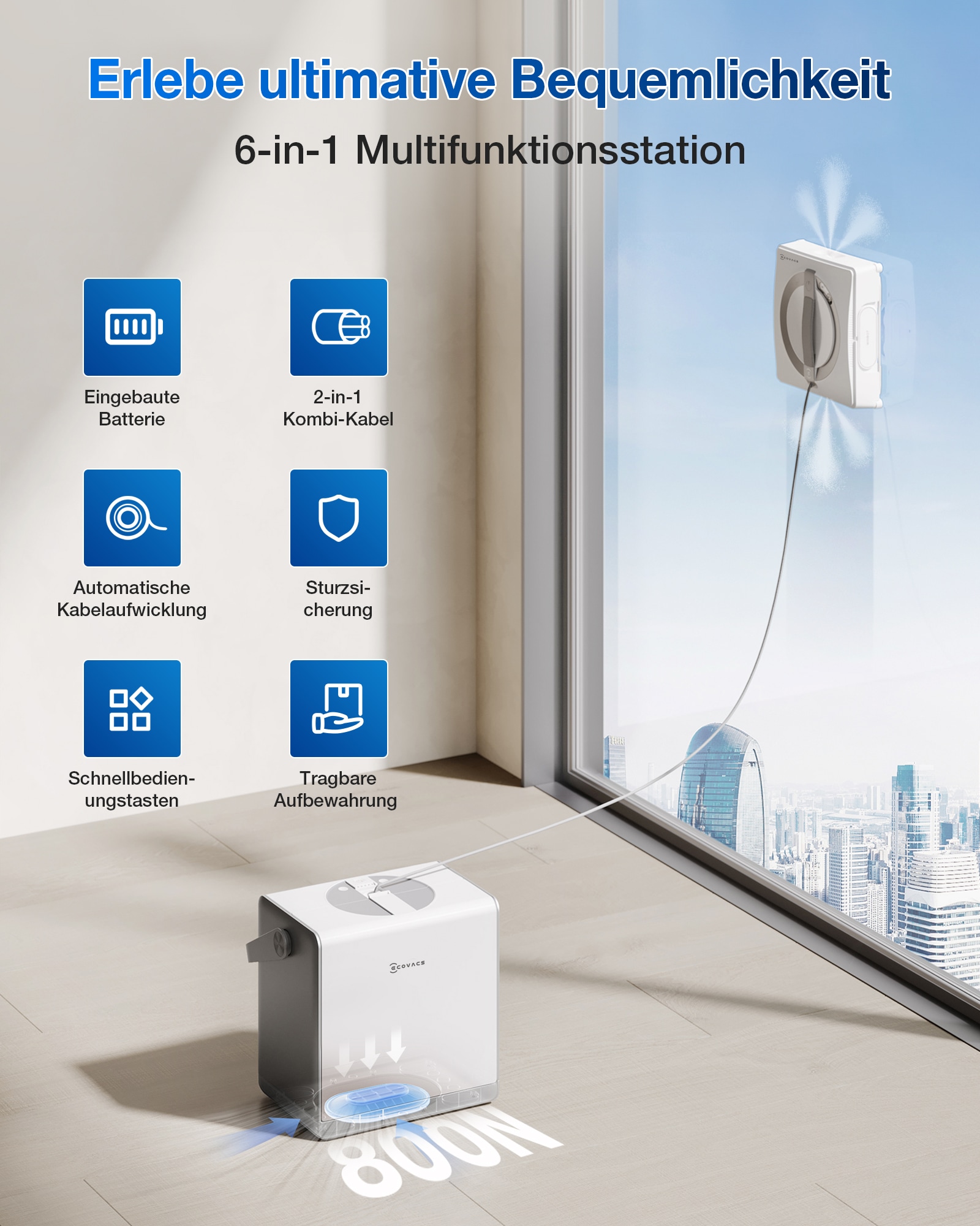 ECOVACS Fensterputzroboter »WINBOT W2 PRO OMNI«