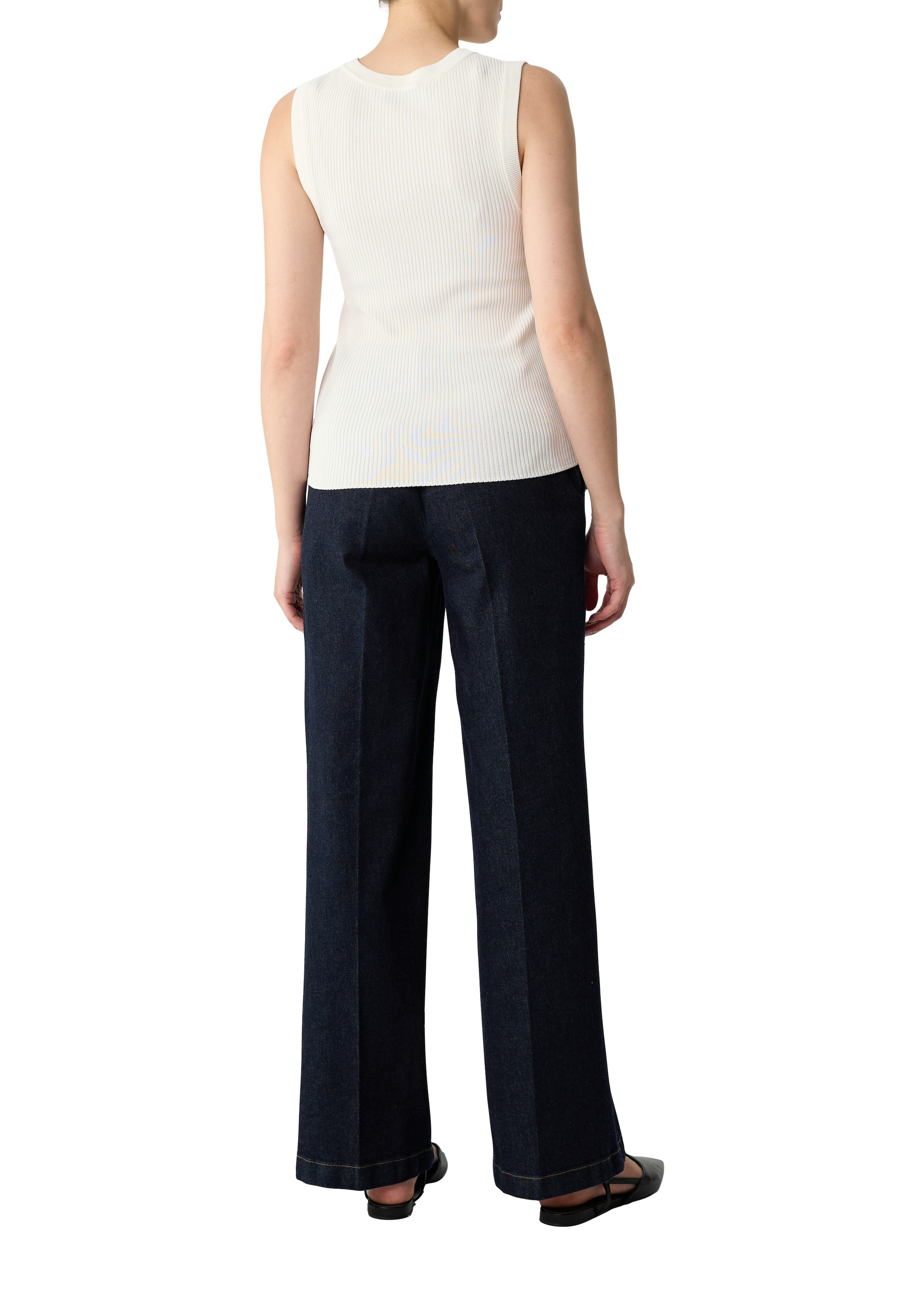 Comma Stricktop aus Viskosemix im Slim Fit