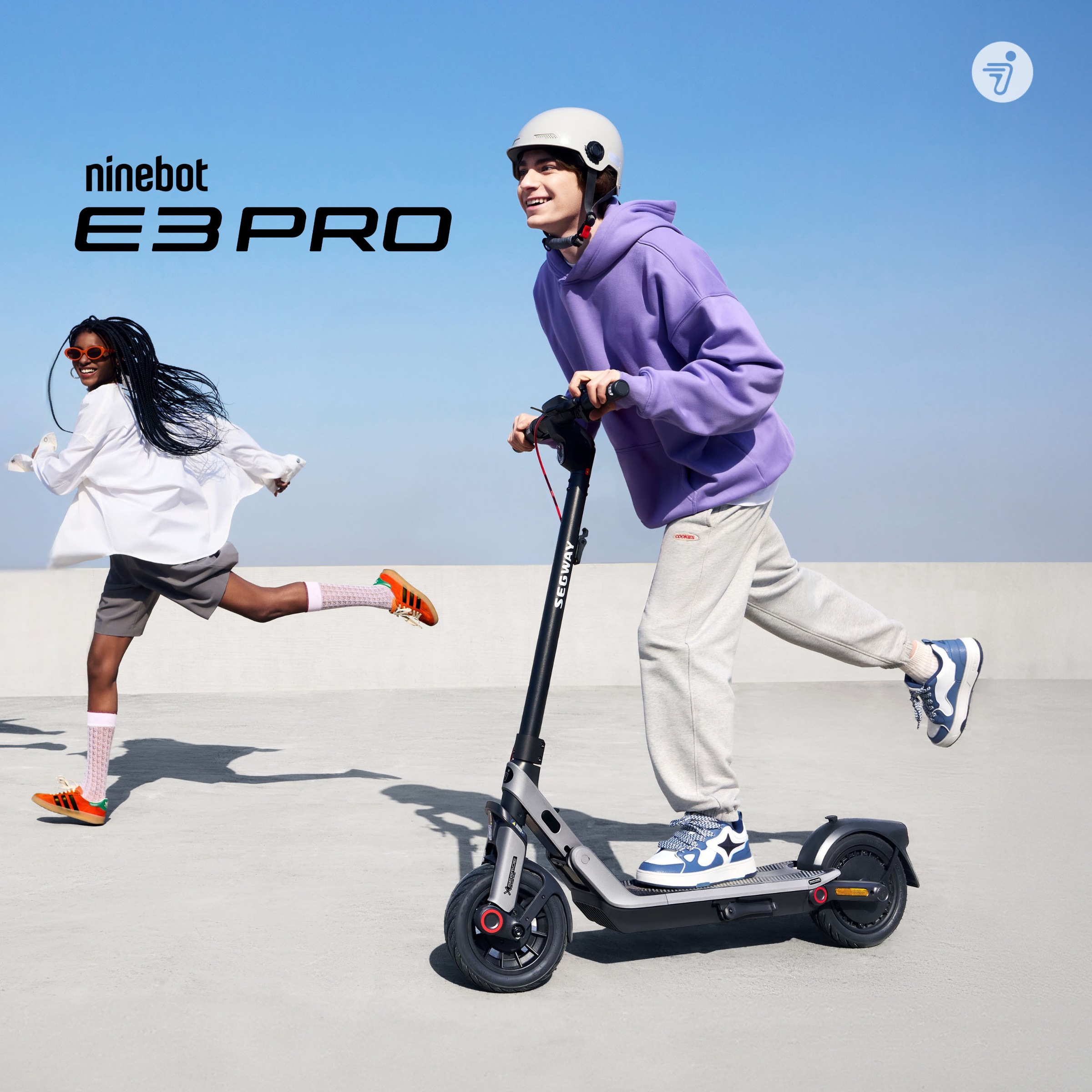 Segway E-Scooter »E3 Pro D«, Schlauchlose selbstabdichtende Reifen