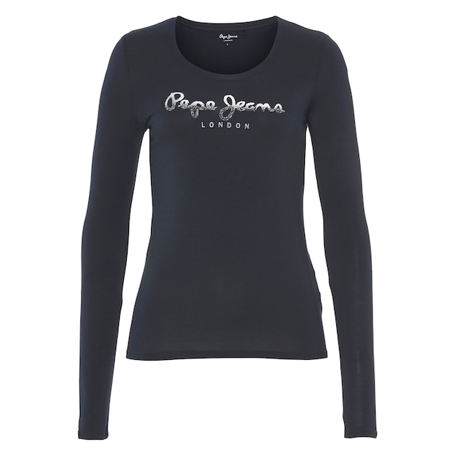 Black Friday Pepe Jeans T-Shirt »BELINDA LS RO«, (1 tlg.) | BAUR