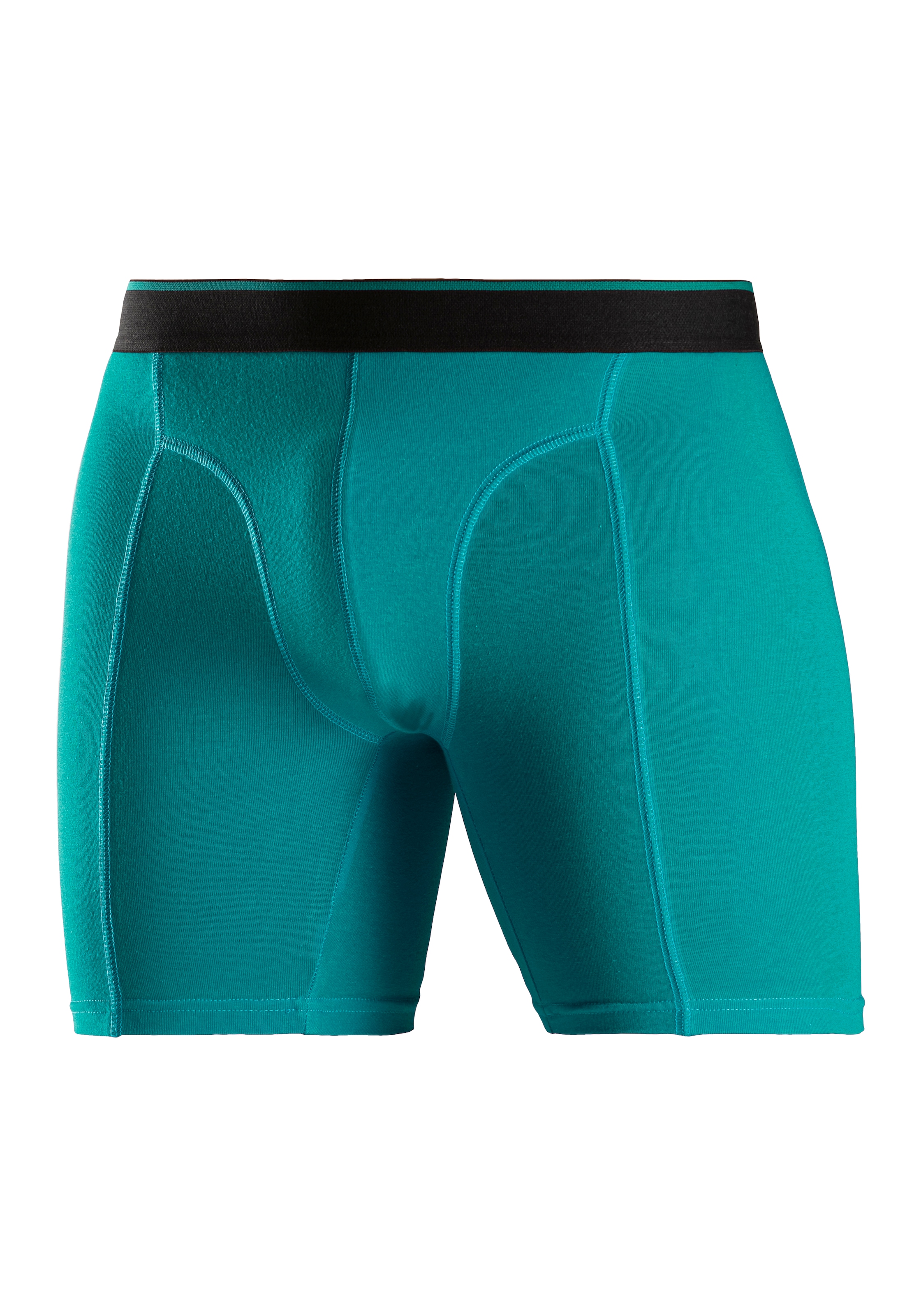 AUTHENTIC LE JOGGER Langer Boxer, (Packung, 5 St.), mit zweifarbigem Webbund und längerem Bein