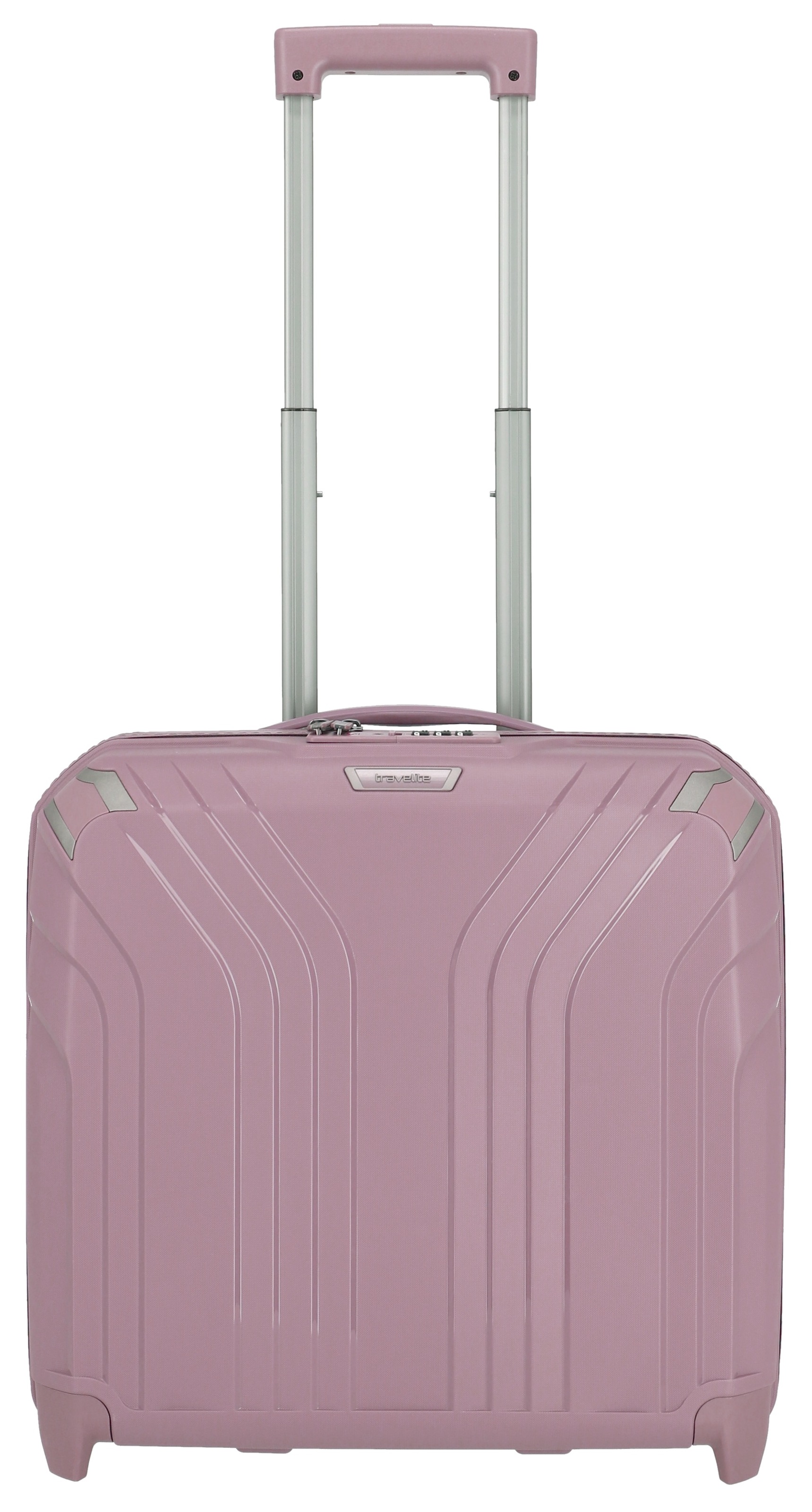 TRAVELITE Hartschalen-Trolley "ELVAA Business-Trolley", rosa, Polypropylen, unifarben, Koffer, Reisegepäck Handgepäck-Koffer Trolley-Aufsteck-System