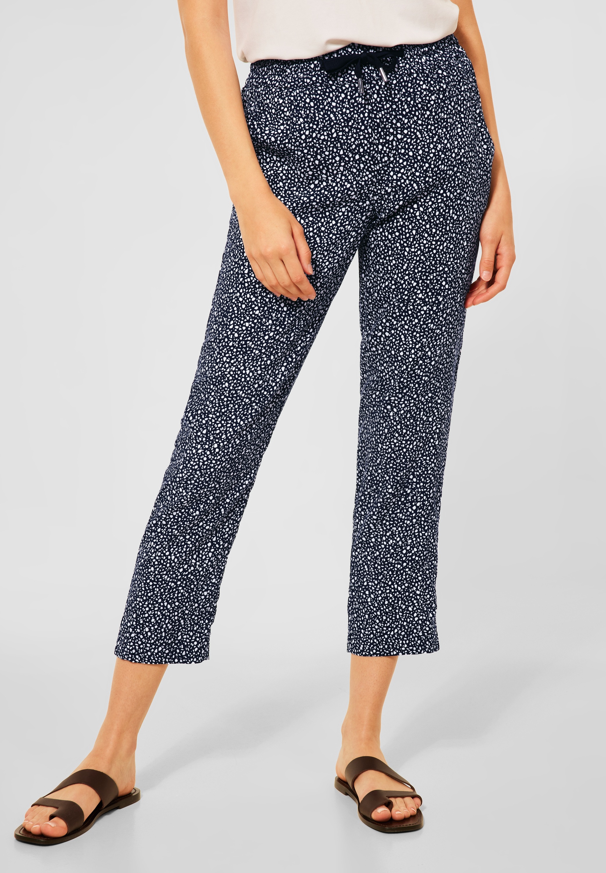 STREET ONE Stoffhose, mit allover Print