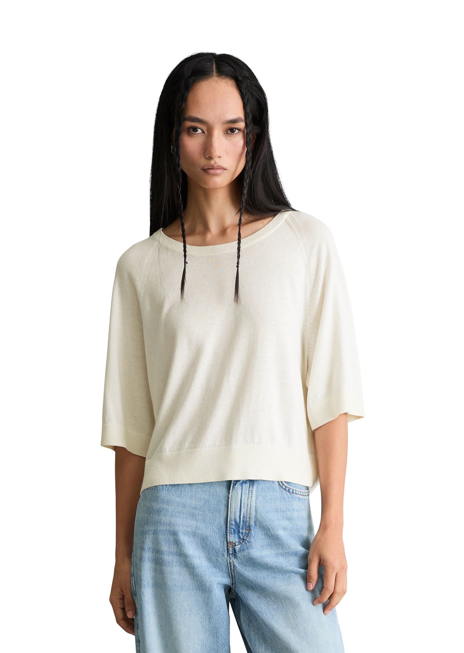 Marc O'Polo DENIM Strickpullover »aus weichem Organic-Cotton-Modal-Mix«