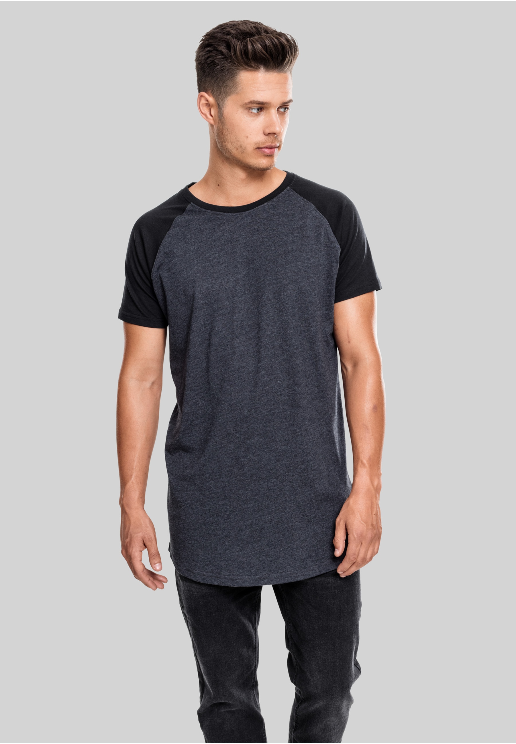 URBAN CLASSICS T-Shirt »Urban Classics Herren Shaped Raglan Long Tee«, (1 tlg.)