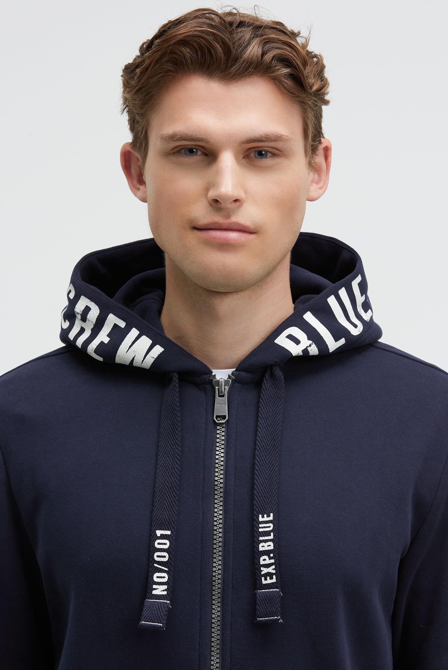 CAMP DAVID Kapuzensweatjacke mit Baumwolle