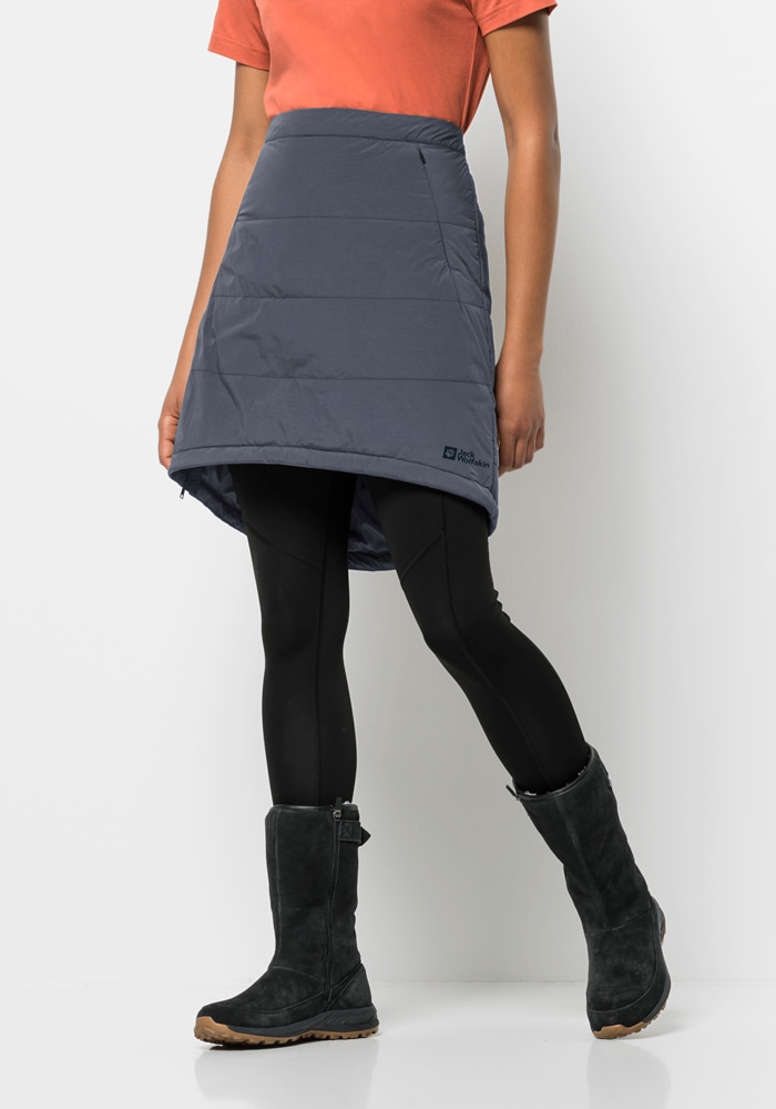 Jack Wolfskin A-Linien-Rock "ALPENGLUEHEN SKIRT W" Winterrock, warm, winddicht und wasserabweisend