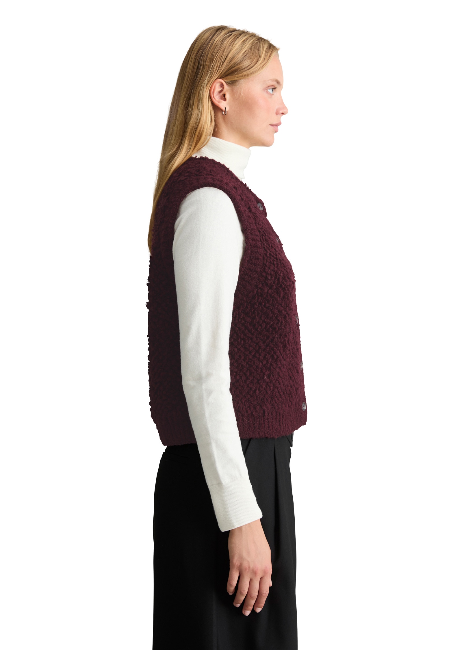 Marc O'Polo DENIM Strickweste »aus Baumwolle-Schurwolle-Viskose-Mix«