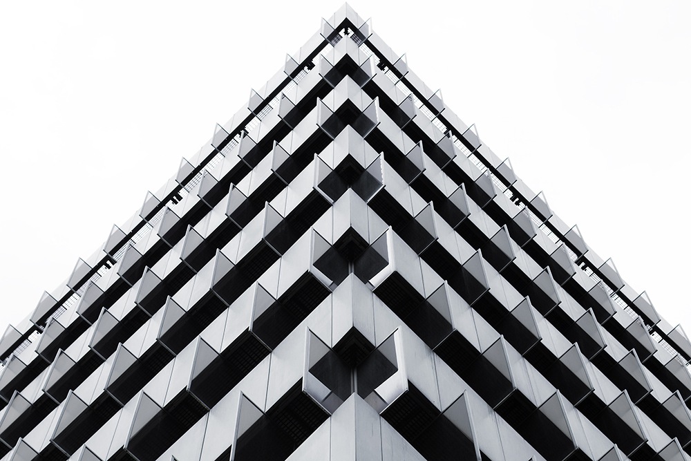 queence Acrylglasbild "Architektur 3D Illusion" 1 Stk. tlg. mit schwebender 3D Tiefenwirkung, dank der rahmenlosen Befestigung