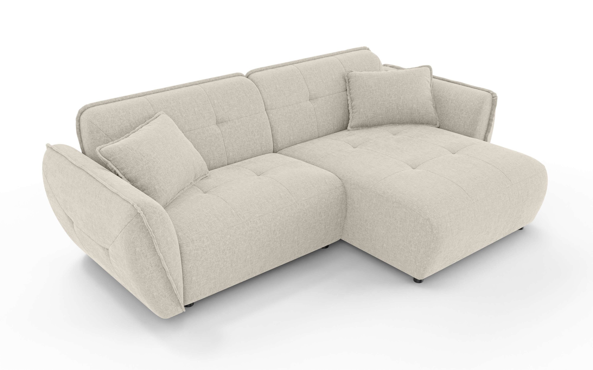 Home affaire Ecksofa "MIRELDA L-Form mit Steppungen, Recamiere rechts/links günstig online kaufen