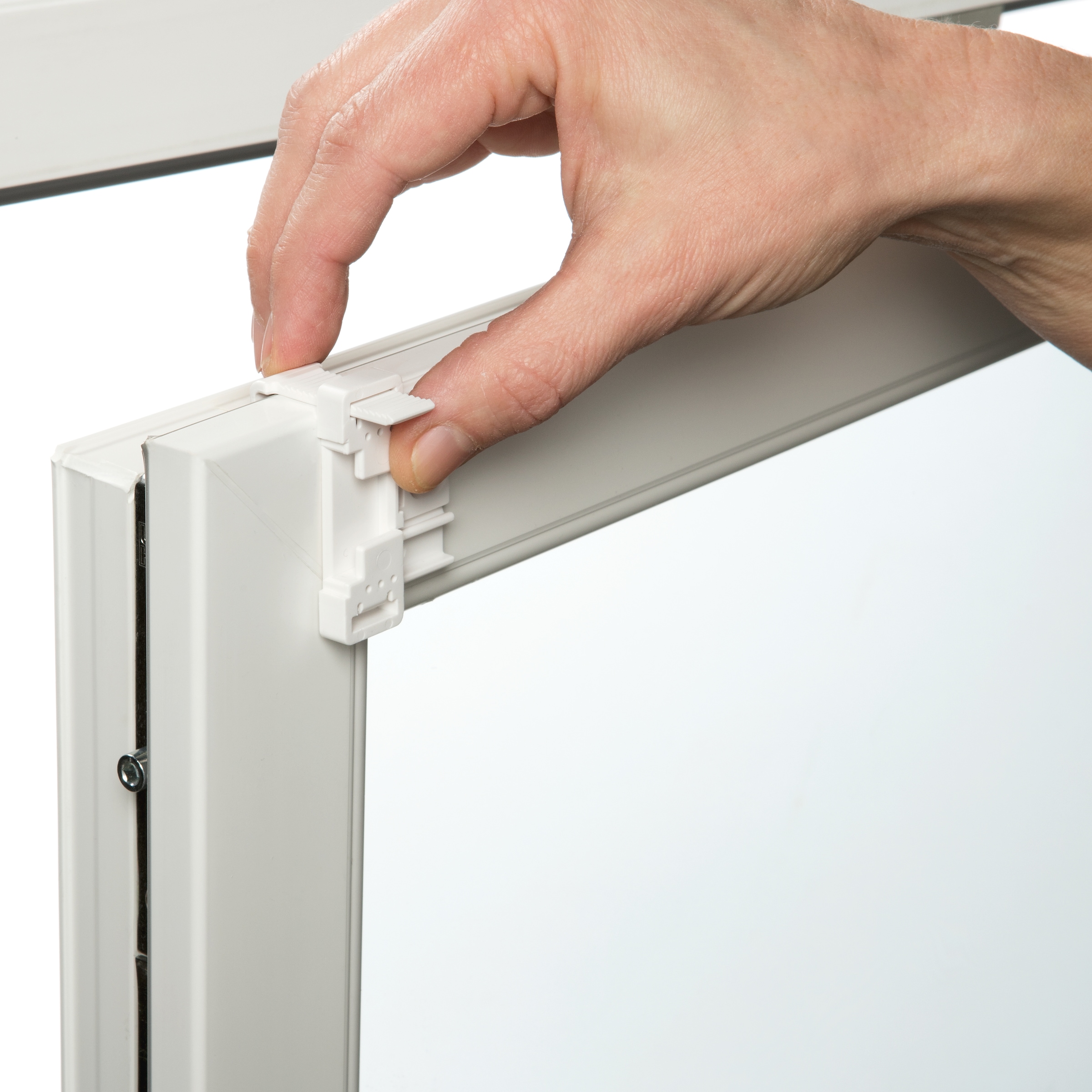 GARDINIA Klebe-/Klemmset »EASYFIX EF-1«, (1 St.), für Fenster mit Gummidichtung