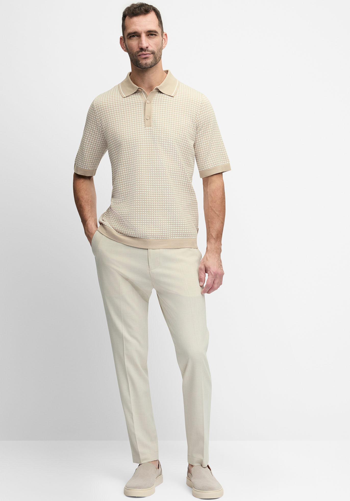 Cinque "CIBEPPE" Tapered-Fit, mit dezenter Struktur, normale Leibhöhe