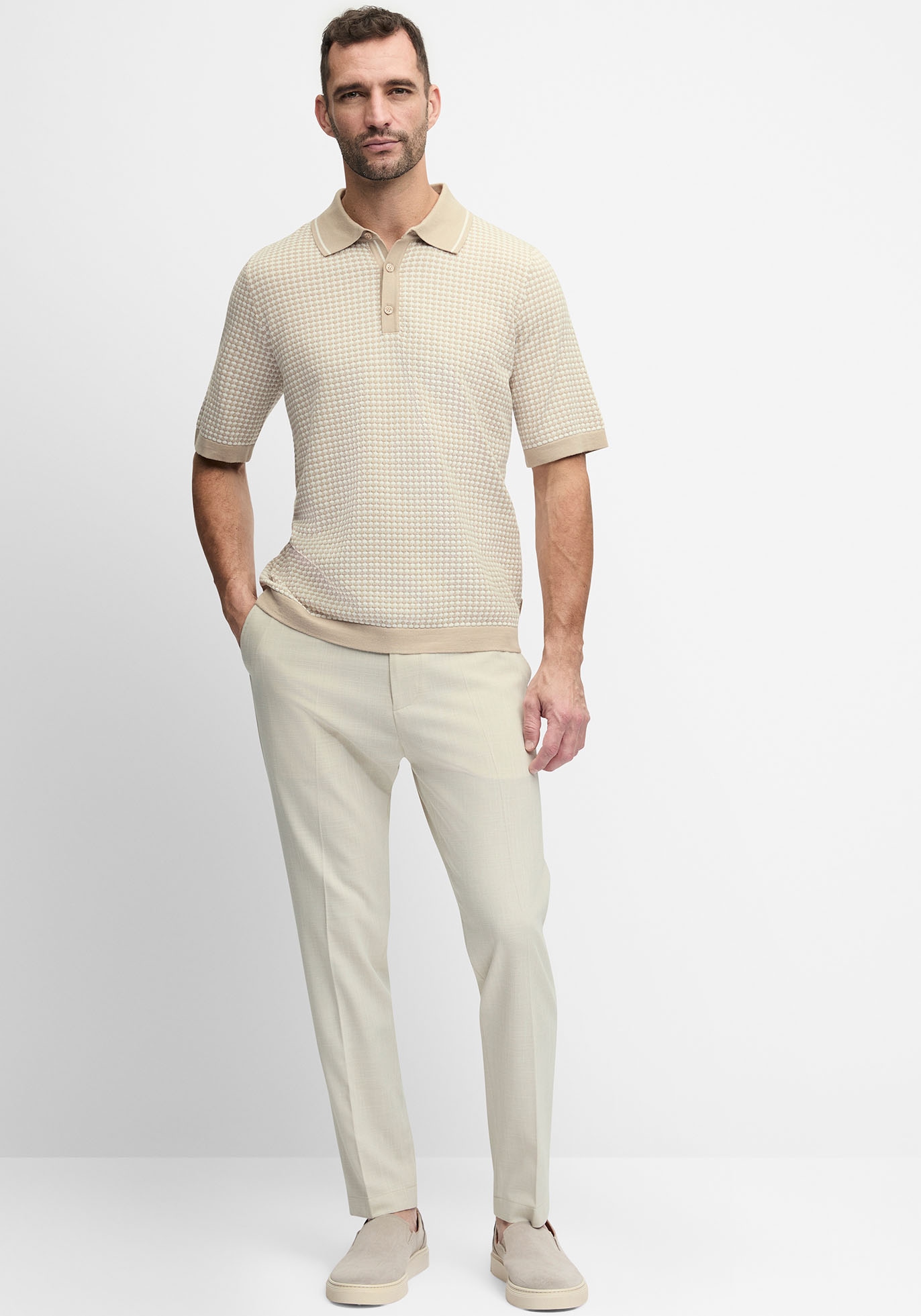 Cinque Stoffhose "CIBEPPE" Tapered-Fit, mit dezenter Struktur, normale Leib günstig online kaufen