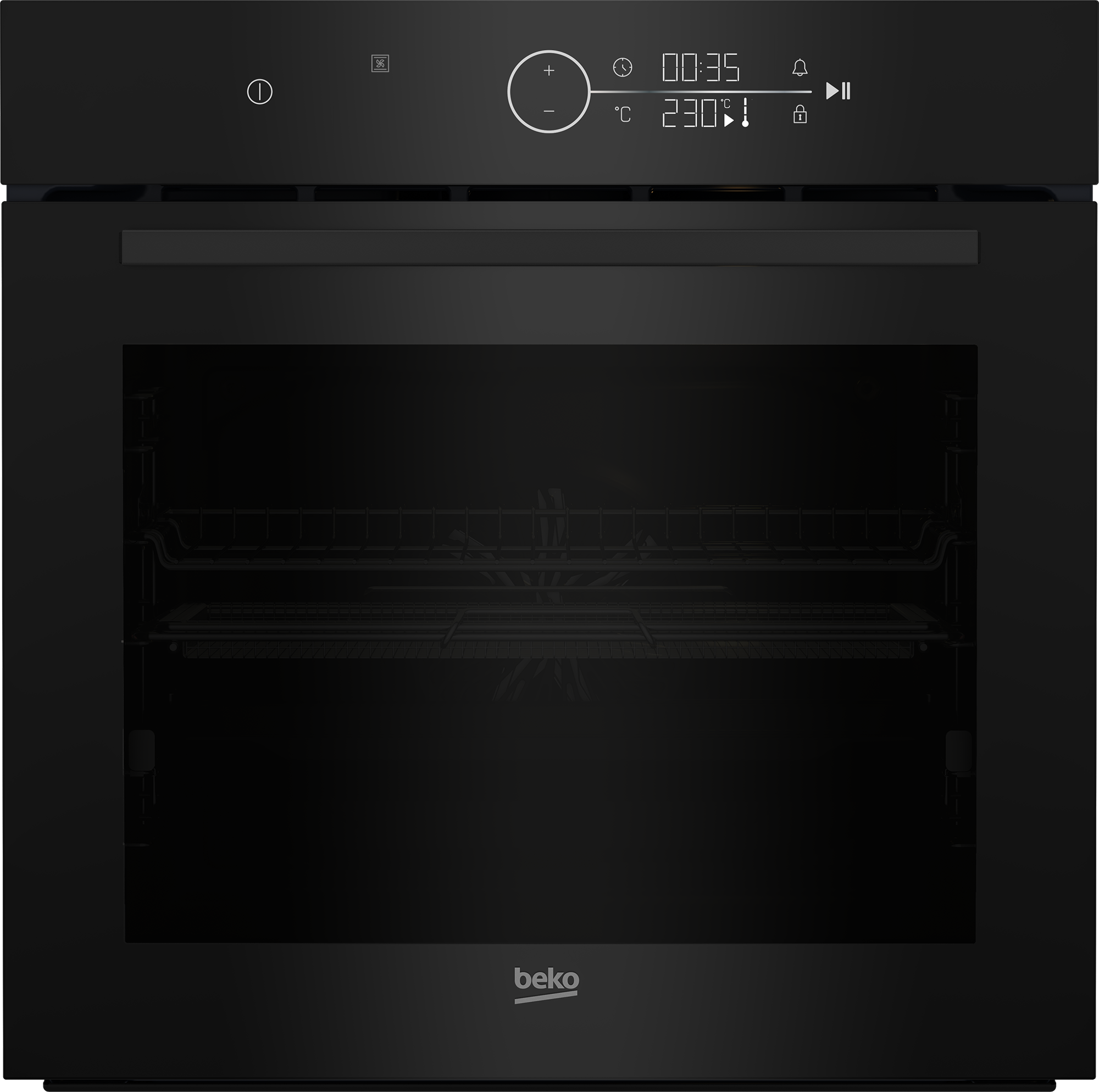 BEKO Pyrolyse Backofen "BCBIM17400BMP" mit 1-fach-Teleskopauszug mit Pyrolyse-Selbstreinigung Mit AirFry knusprig frittieren im Ofen – ganz ohne zusätzliches Fett
