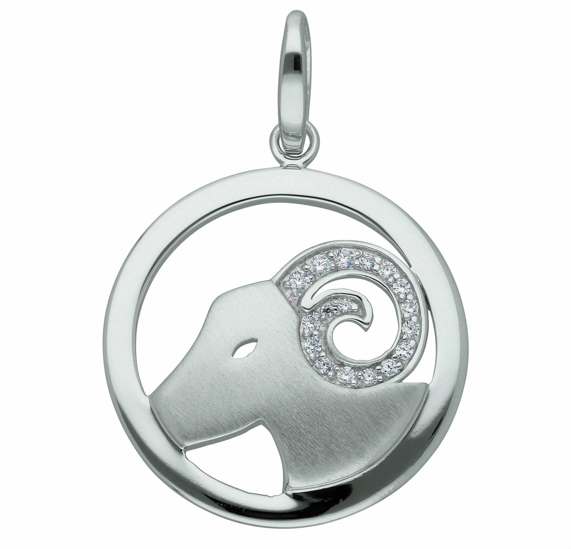 Zirkonia Set Halskette - Adelia´s Silber ohne 25,2 Sternzeichen Widder Ø BAUR mit Anhänger | mm«, Schmuckset Kette »925 Anhänger mit