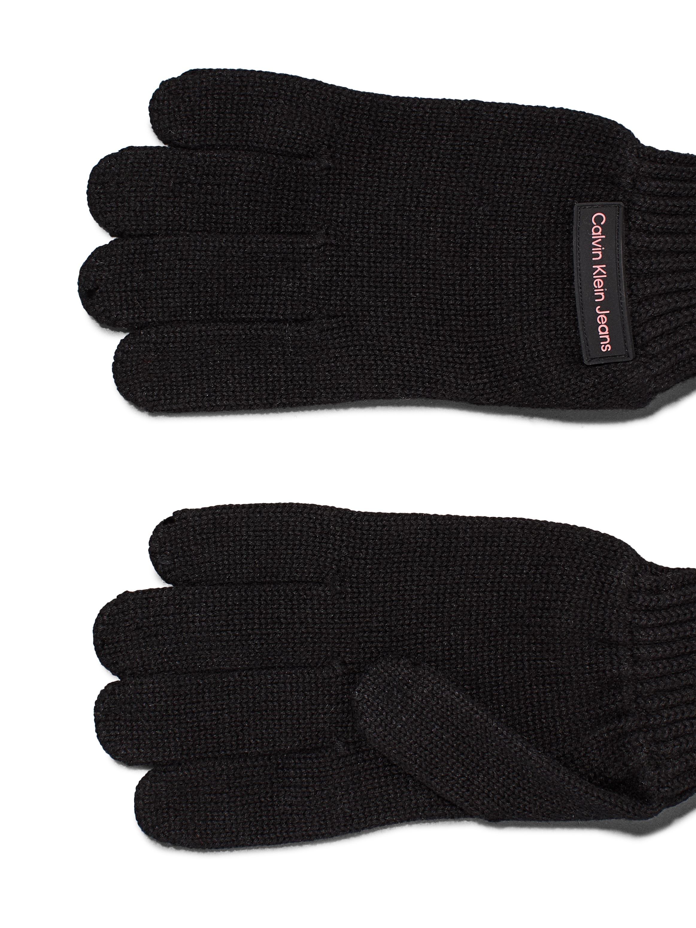 Calvin Klein Jeans Strickhandschuhe »INST PATCH GLOVES«, mit Logopatch