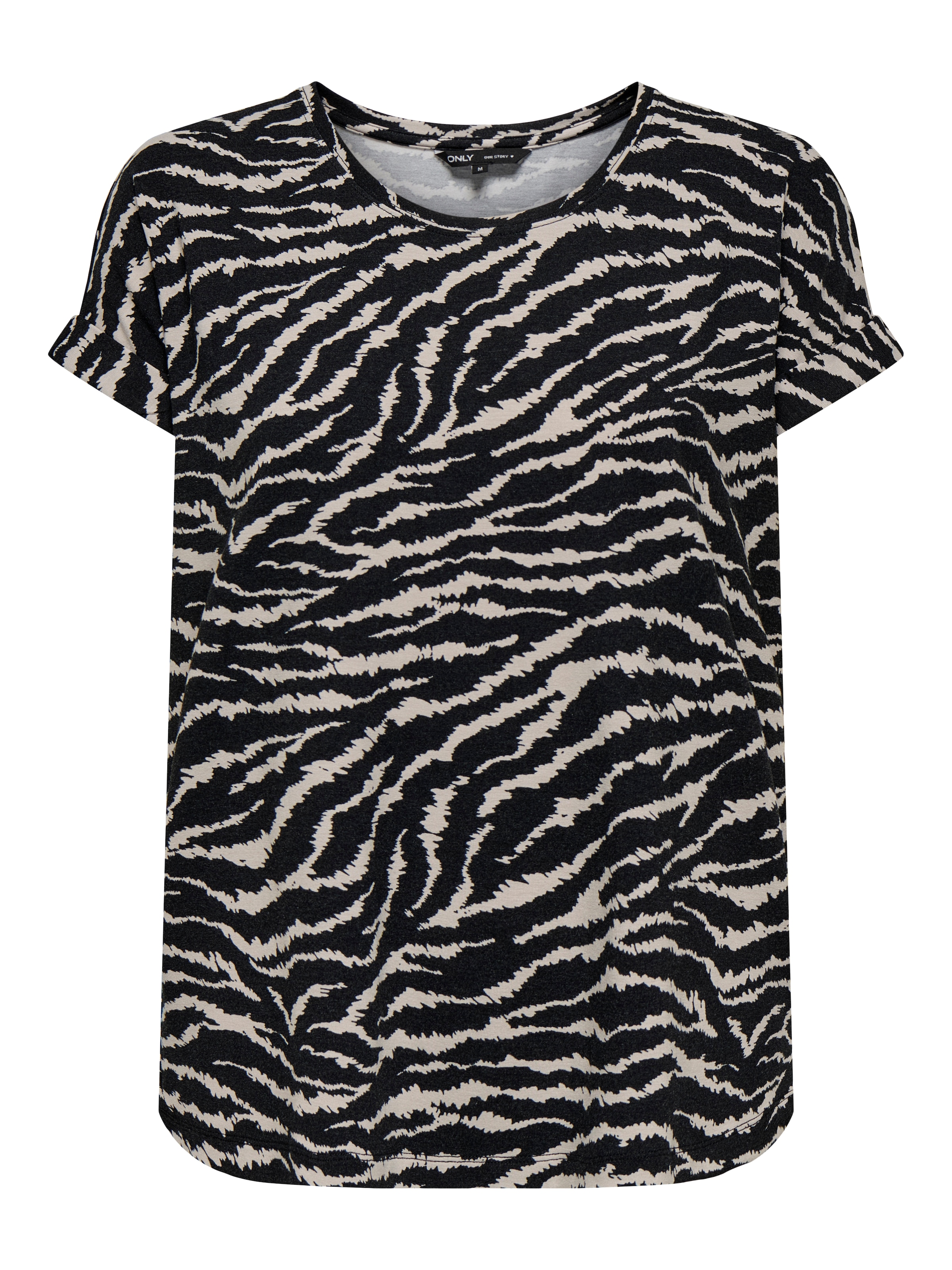 ONLY Kurzarmshirt "ONLMOSTER – Shirt mit Animal-Print und lockerem Schnitt" günstig online kaufen