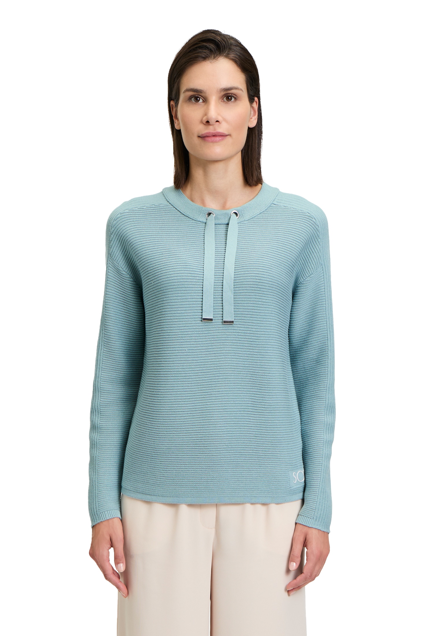 Betty Barclay Strickpullover "Damen unifarben", 1 Stk. Bindeband günstig online kaufen