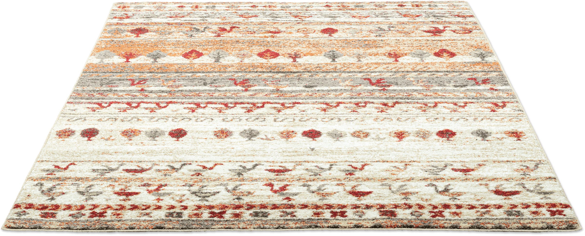 Teppich GINO FALCONE "Felicia 26559", gelb, B:160cm H:12mm L:230cm, Polypropylen, Teppiche, Teppich, Kurzflor, modernes Ethno-Design, weicher Flor