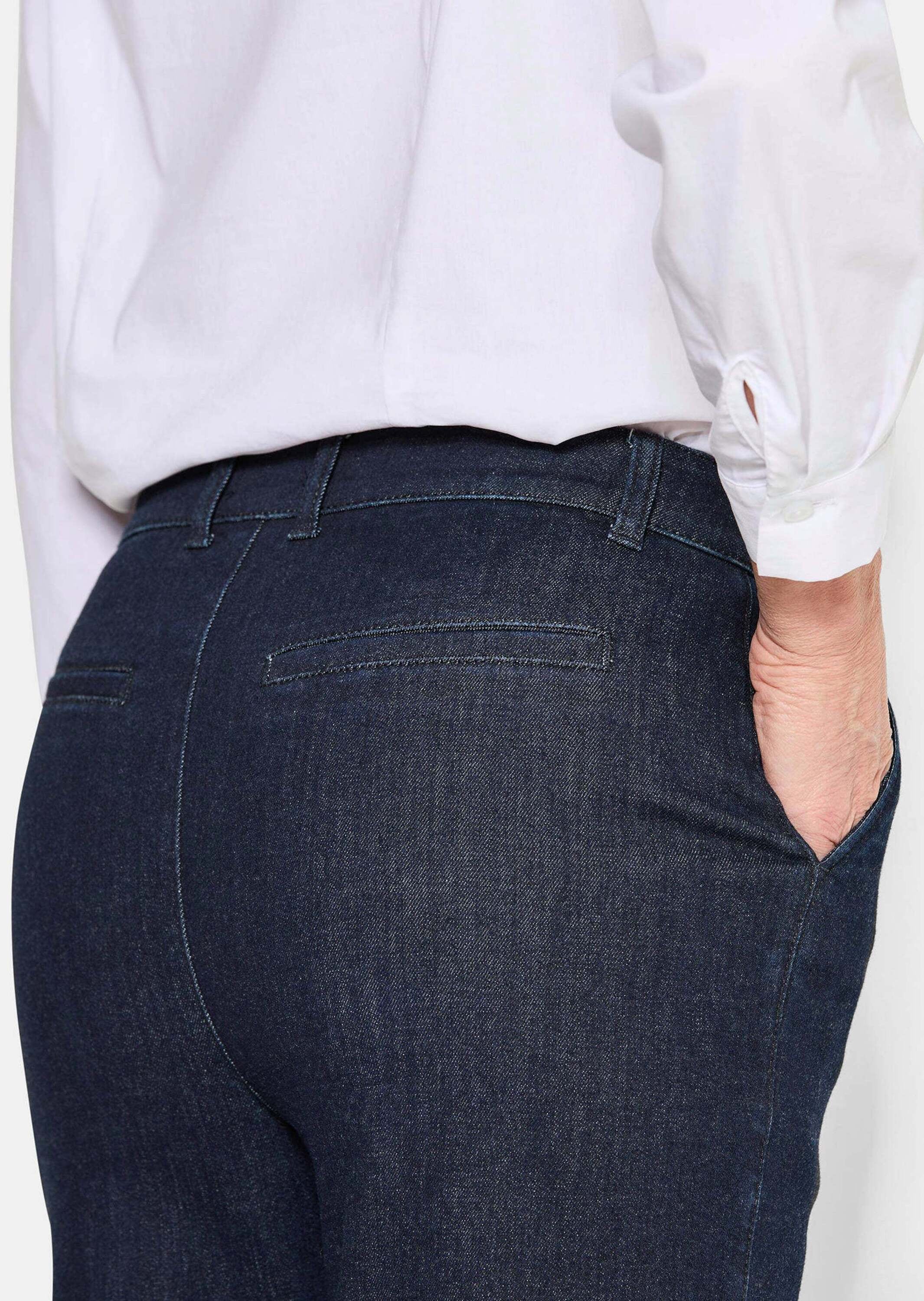 GOLDNER Regular-fit-Jeans »Jeans-Culotte VERA mit Bügelfalten«