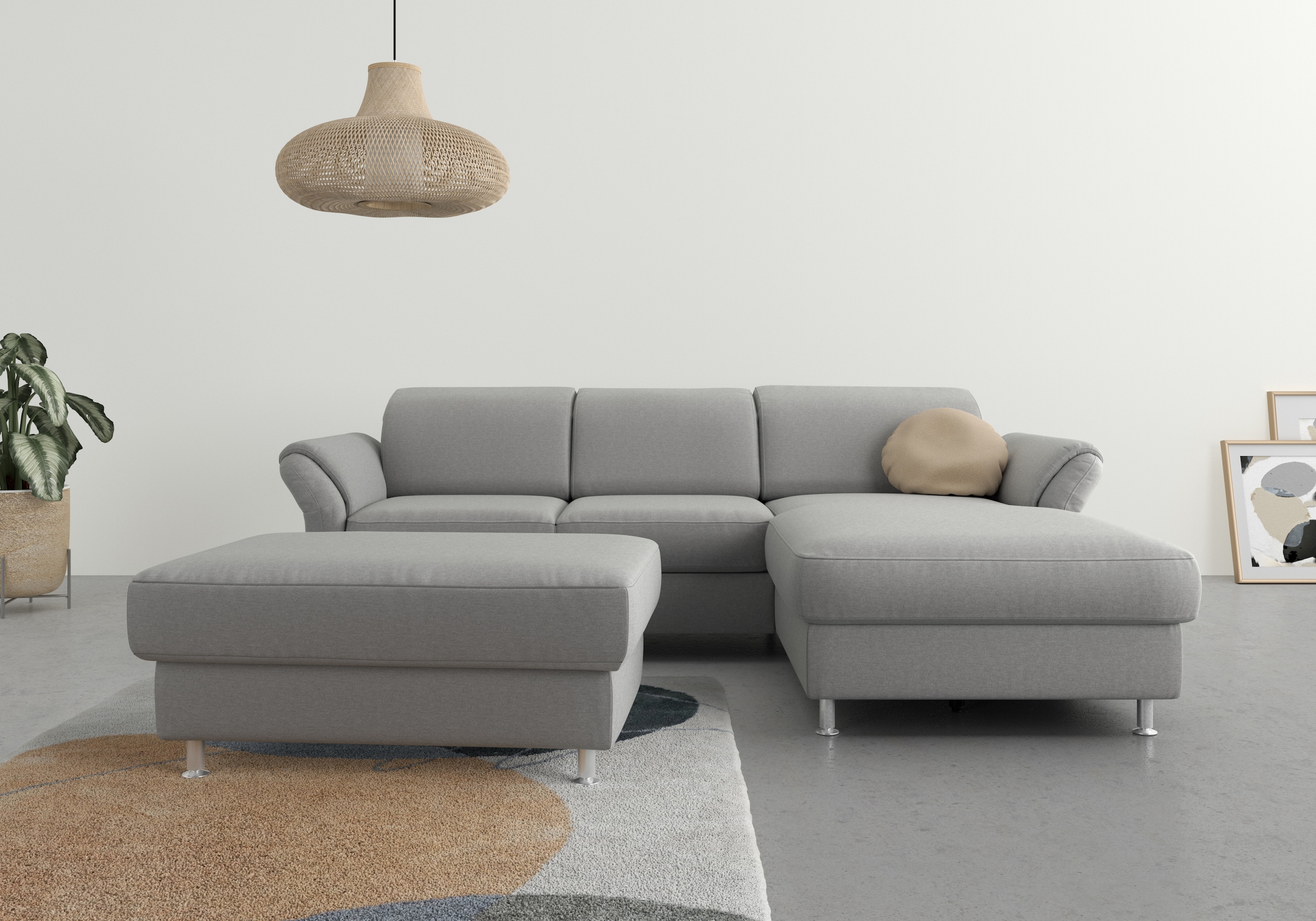 sit&more Ecksofa "Apulia L-Form", wahlweise Bettfunktion, Bettkasten und Ko günstig online kaufen