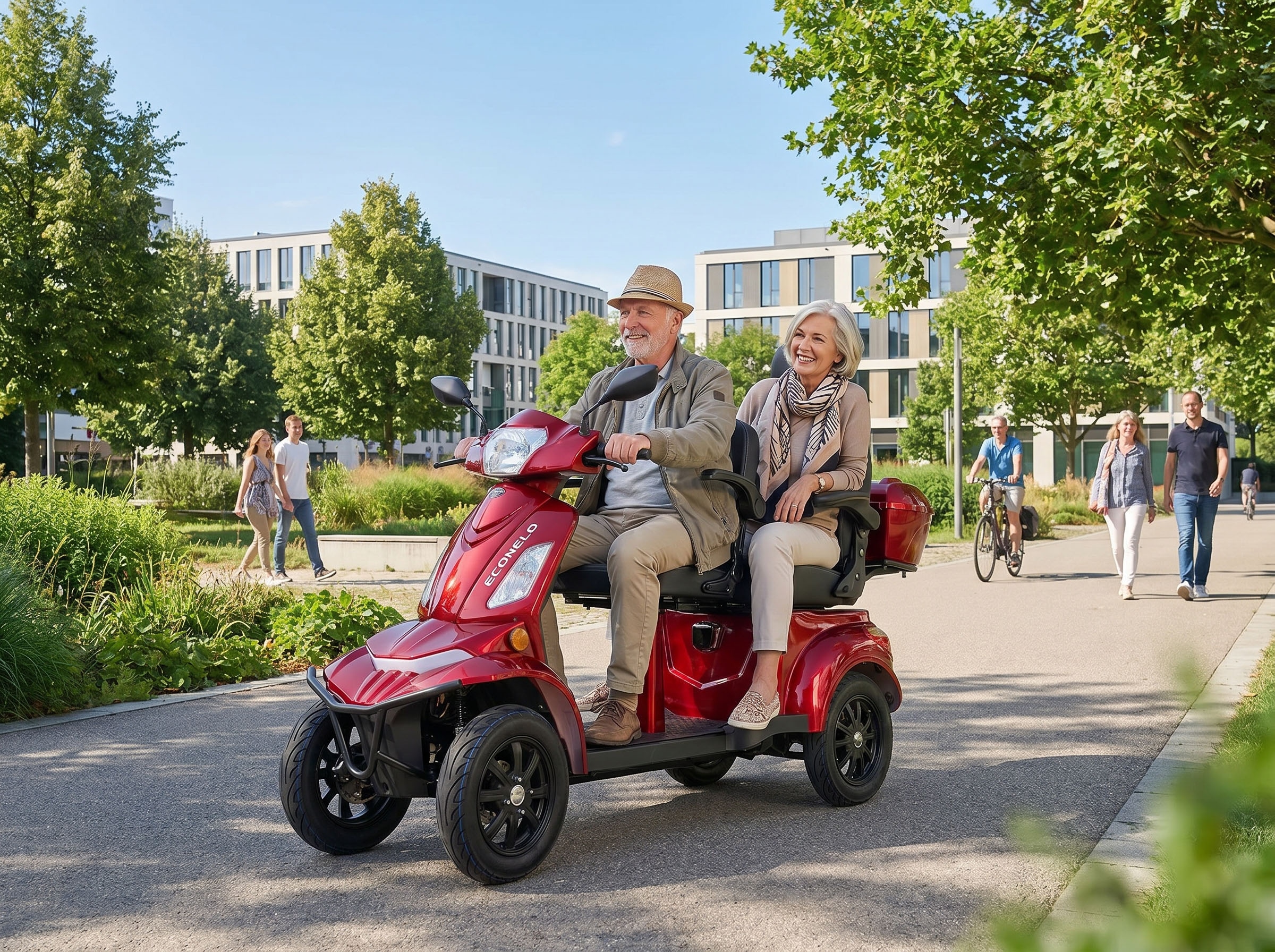 ECONELO Elektromobil »E-Seniorenmobil VISTA Quarter-1L, Blei-Akku, 4-Rad, 60V, 1000 Watt« 1.000 W 25 km/h