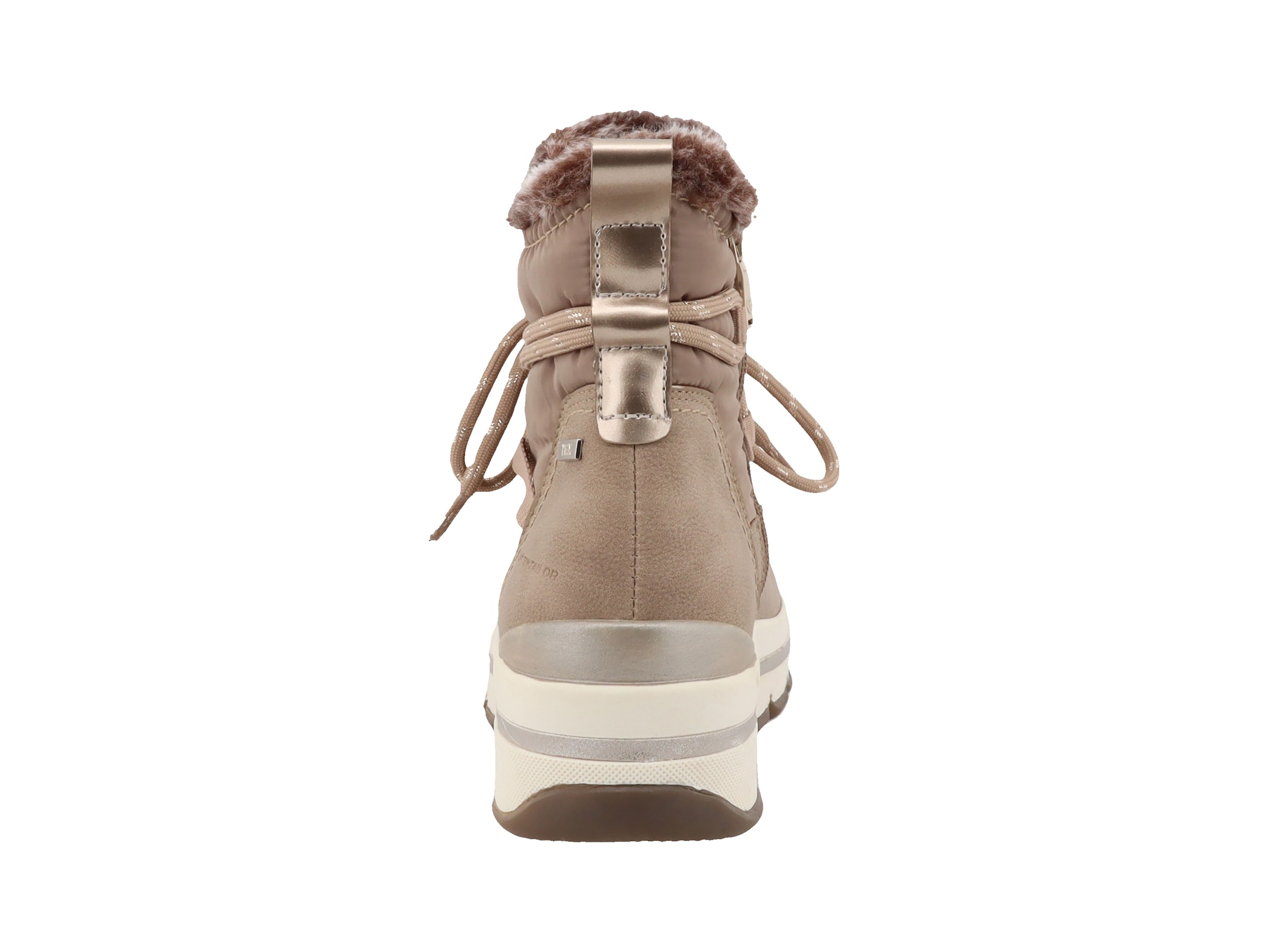 TOM TAILOR Winterboots  mit Fellimitat-Kragen