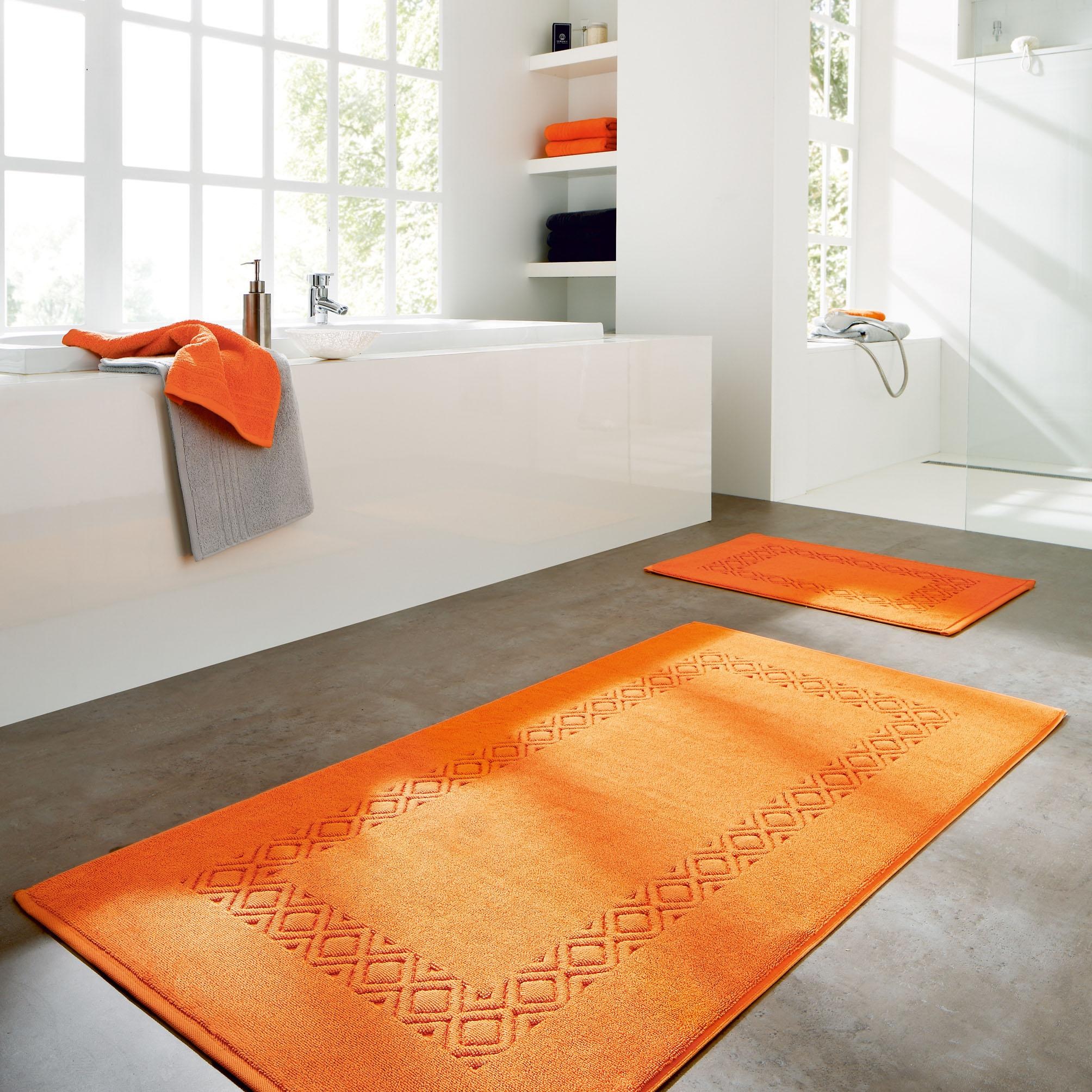 Egeria Badematte "Denver" Höhe 8 mm beidseitig nutzbar  fußbodenheizungsgee günstig online kaufen