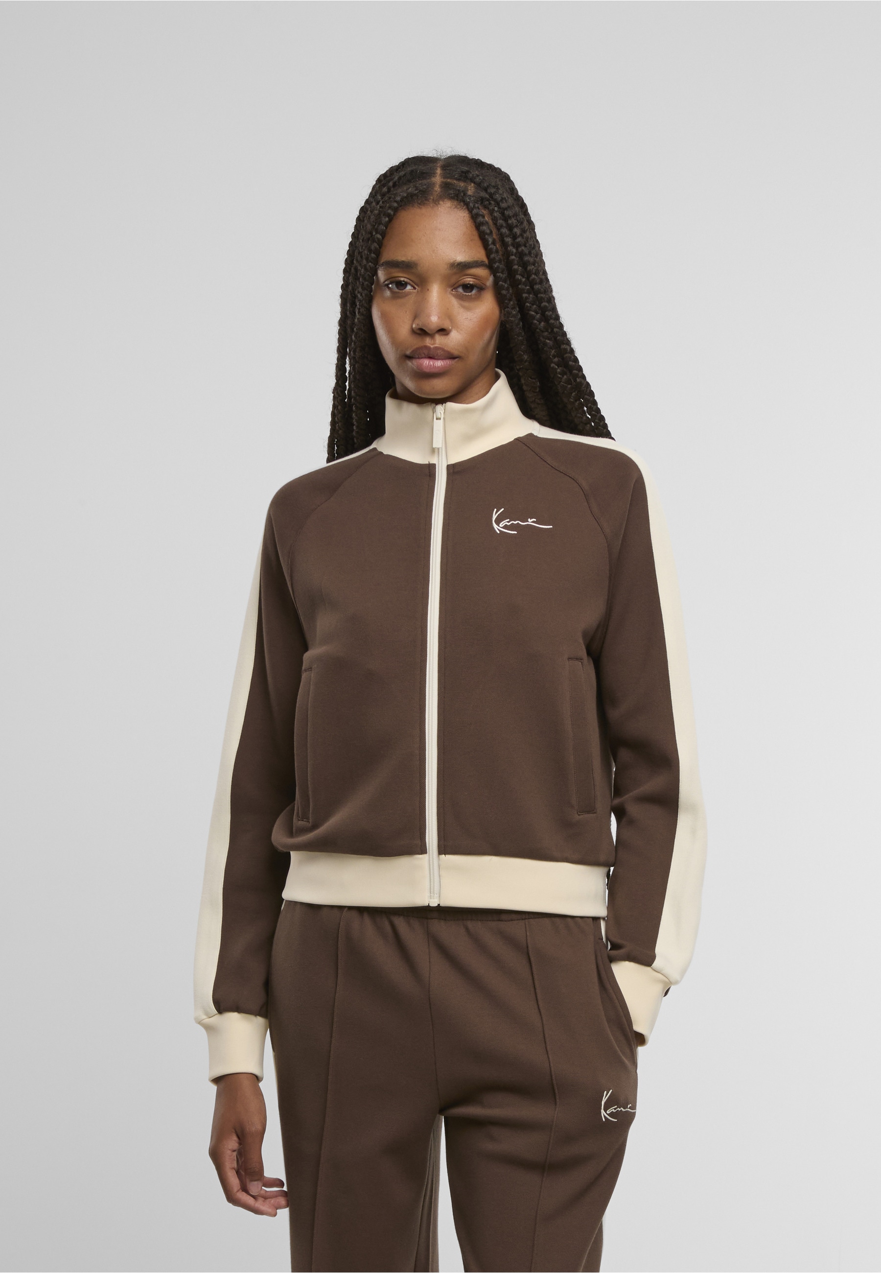 Karl Kani Outdoorjacke »Karl Kani Signature Sidestripe Trackjacket« 1 Stk. tlg. ohne Kapuze