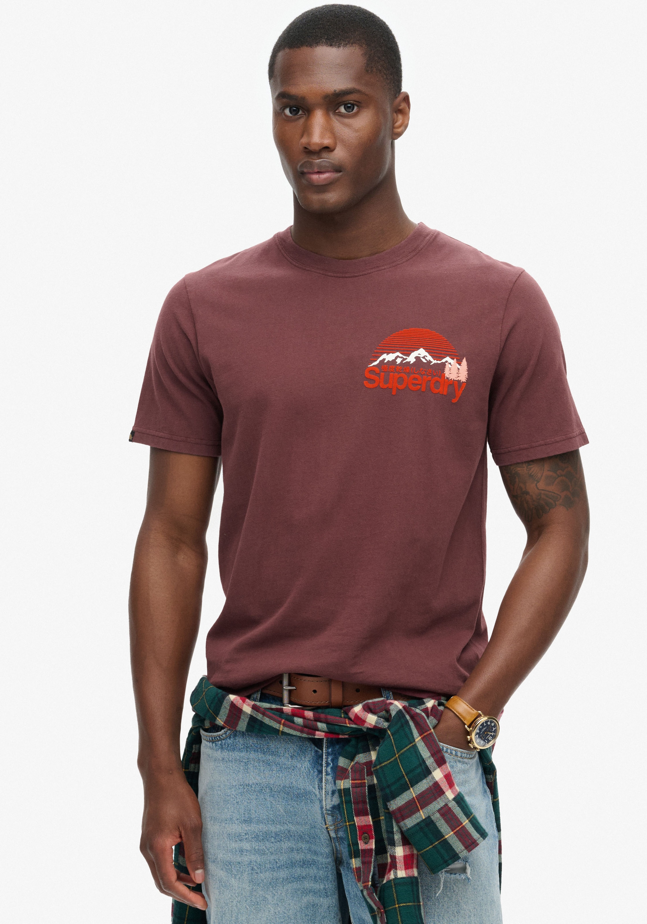 Superdry Rundhalsshirt "GREAT OUTDOOR CHEST GRAPHC TEE"