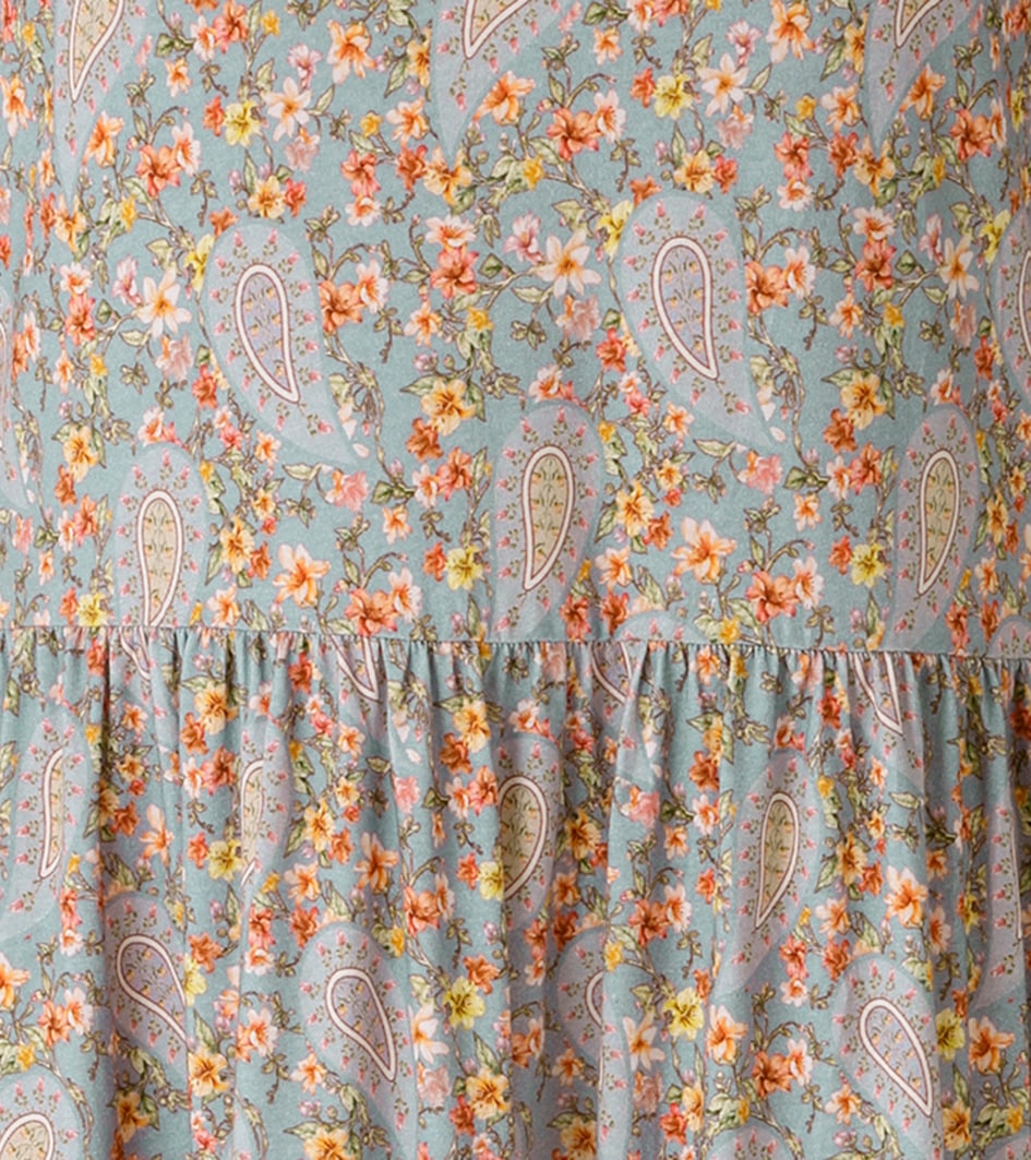 Aniston CASUAL Sommerkleid mit romantischem Blumendruck und Paisley-Muster - NEUE KOLLEKTION