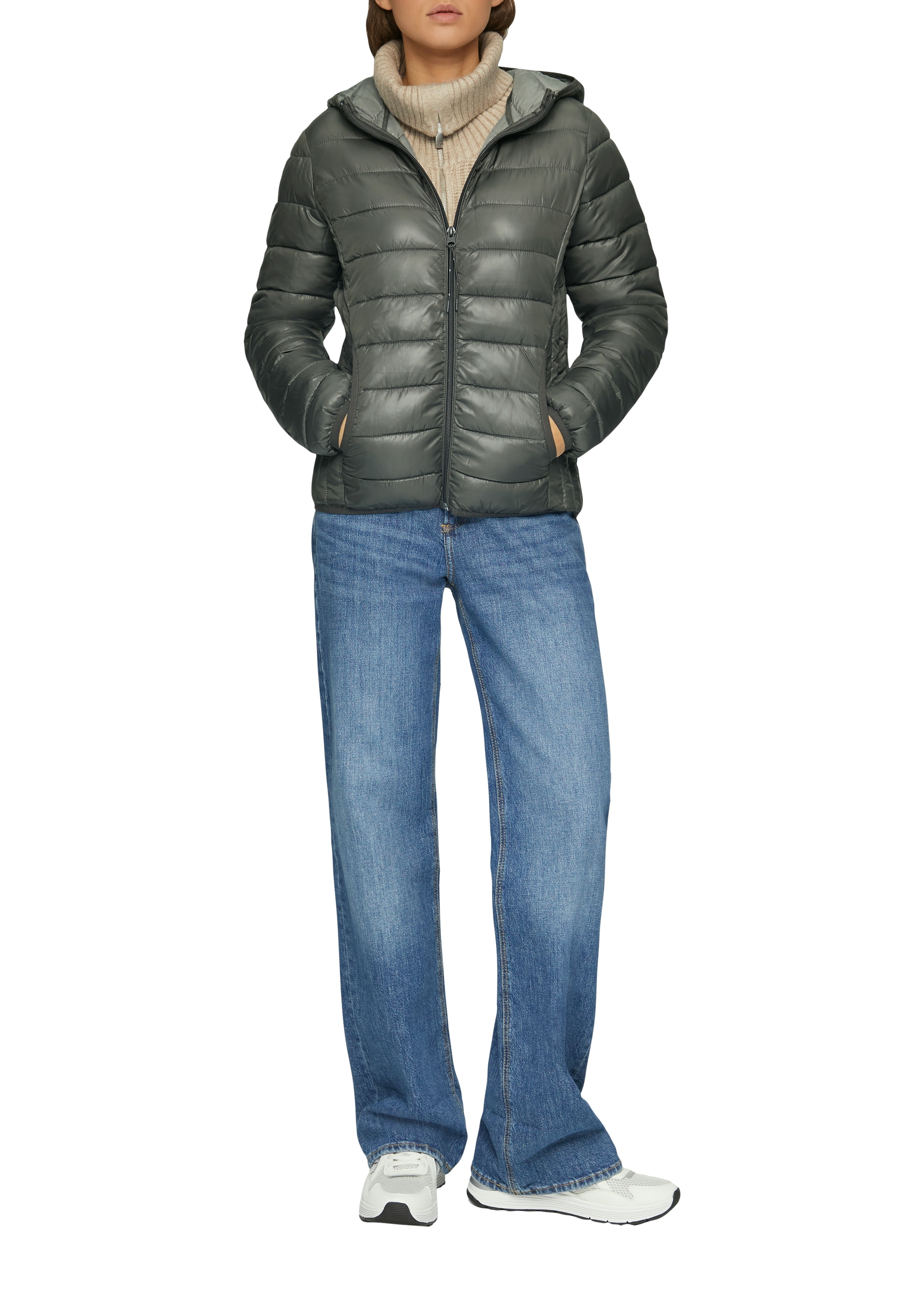 QS Outdoorjacke, mit Kapuze, mit Kapuze
