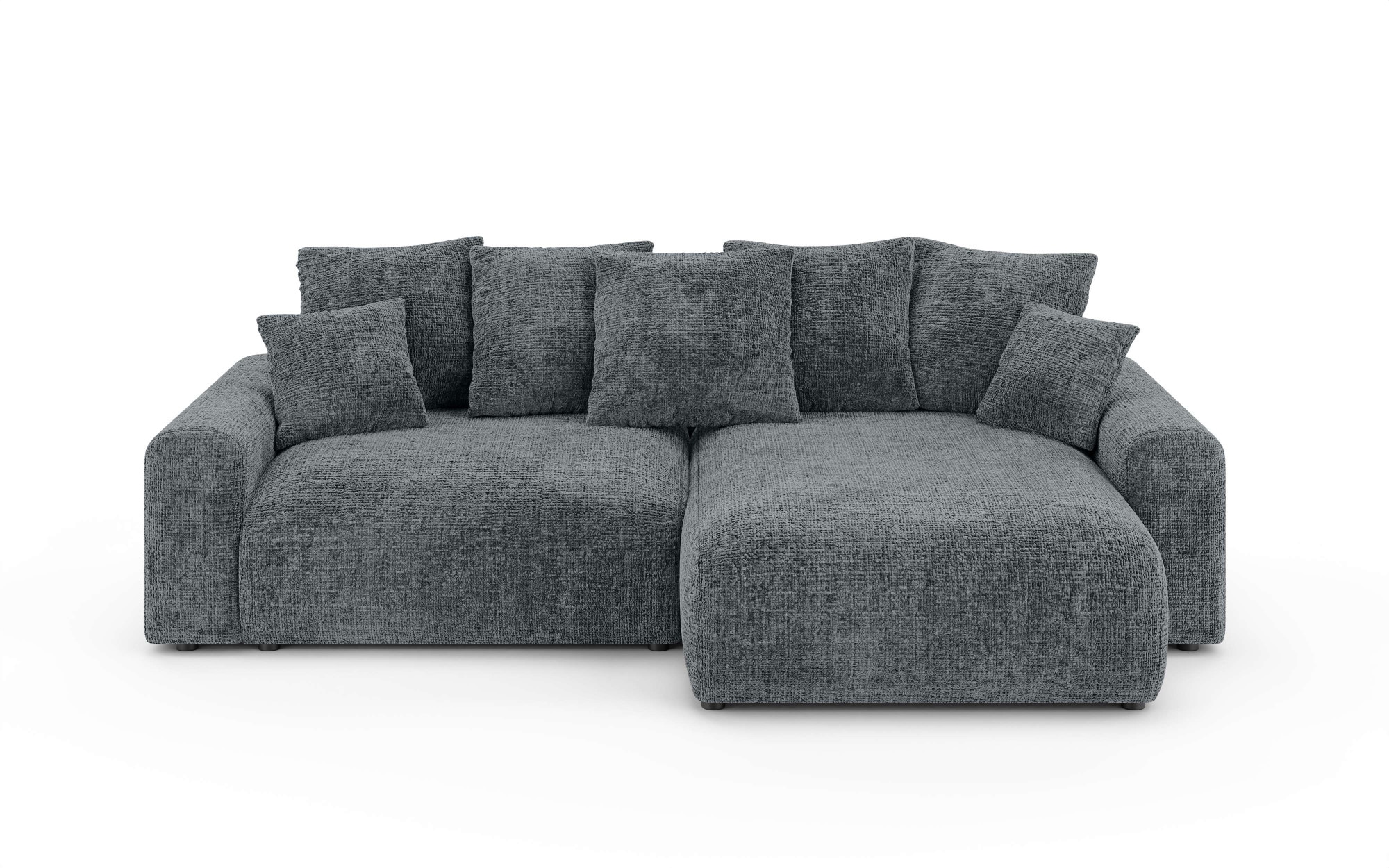 Home affaire Ecksofa »LAKESIDE klein mit Bettfunktion und Bettkasten, B/T/H 235/142/84 cm«, L-Form, Recamiere beidseitig montierbar, mit Wellenunterfederung