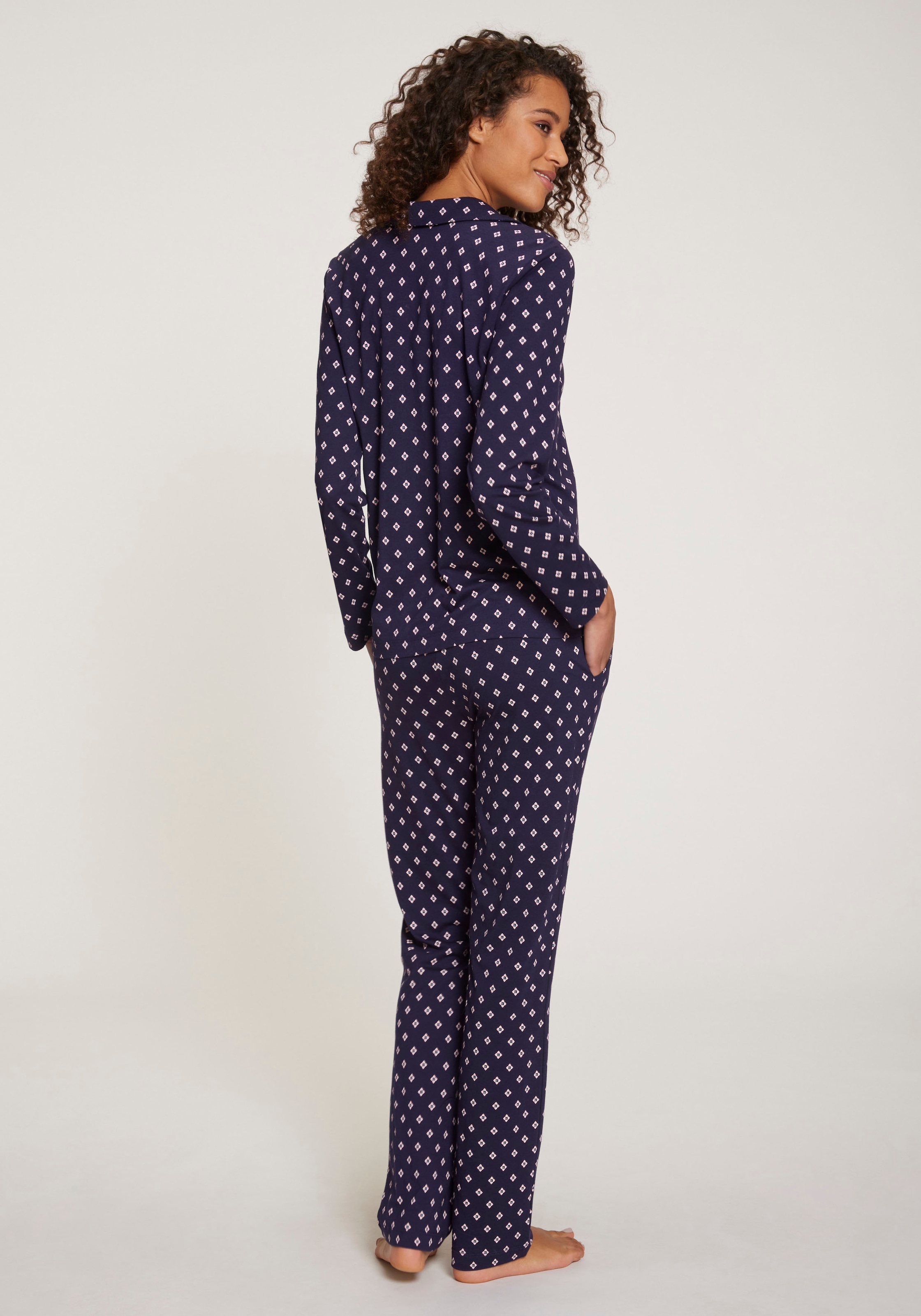 s.Oliver Pyjama, (Set, 2 tlg.), im klassischen Stil